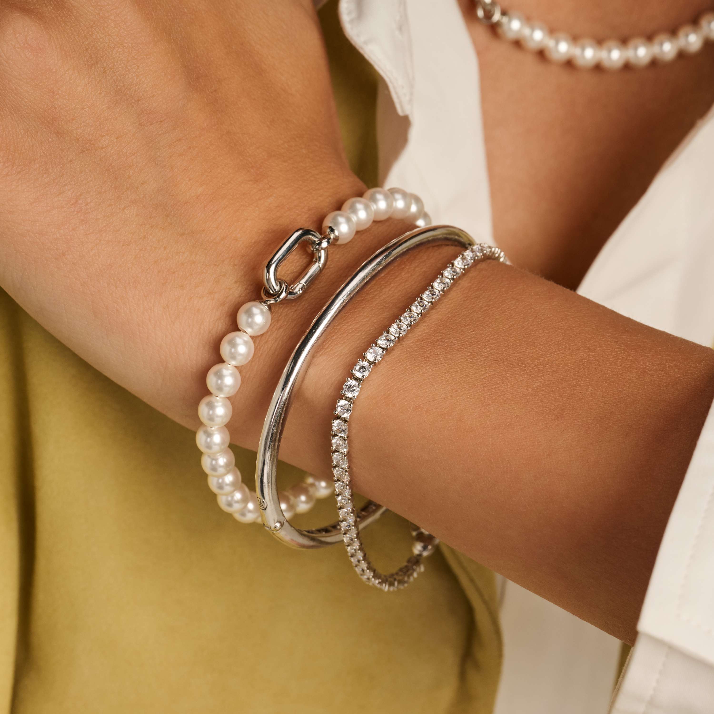 Parel Armband met schakel - Image 7