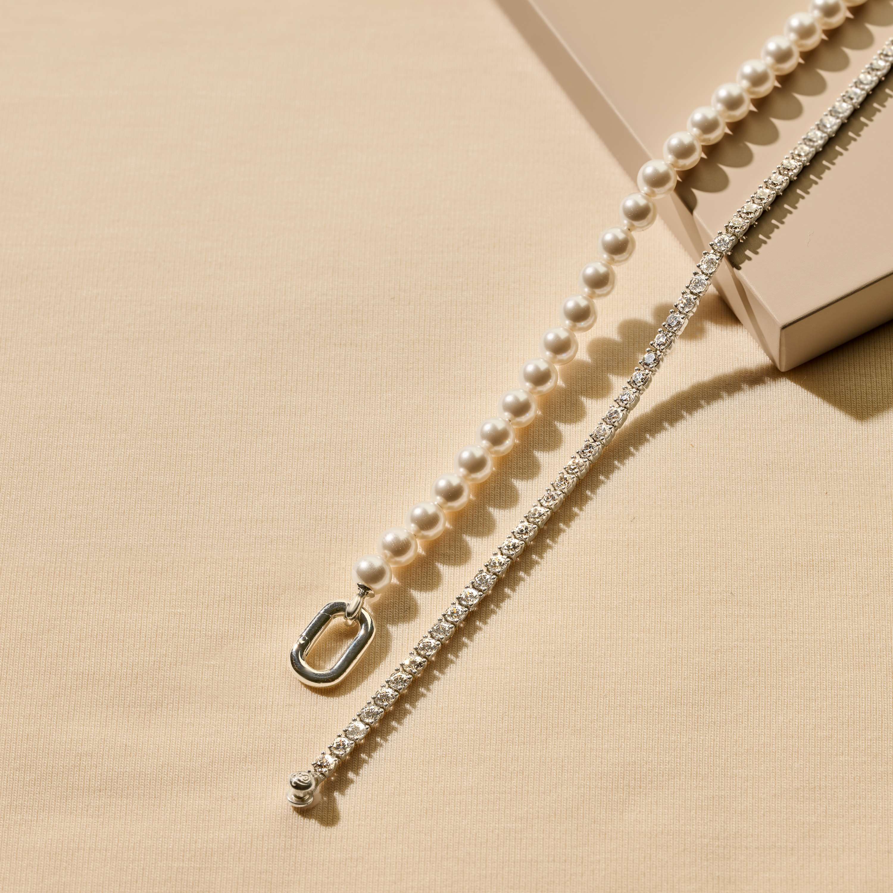 Parel Armband met schakel - Image 9