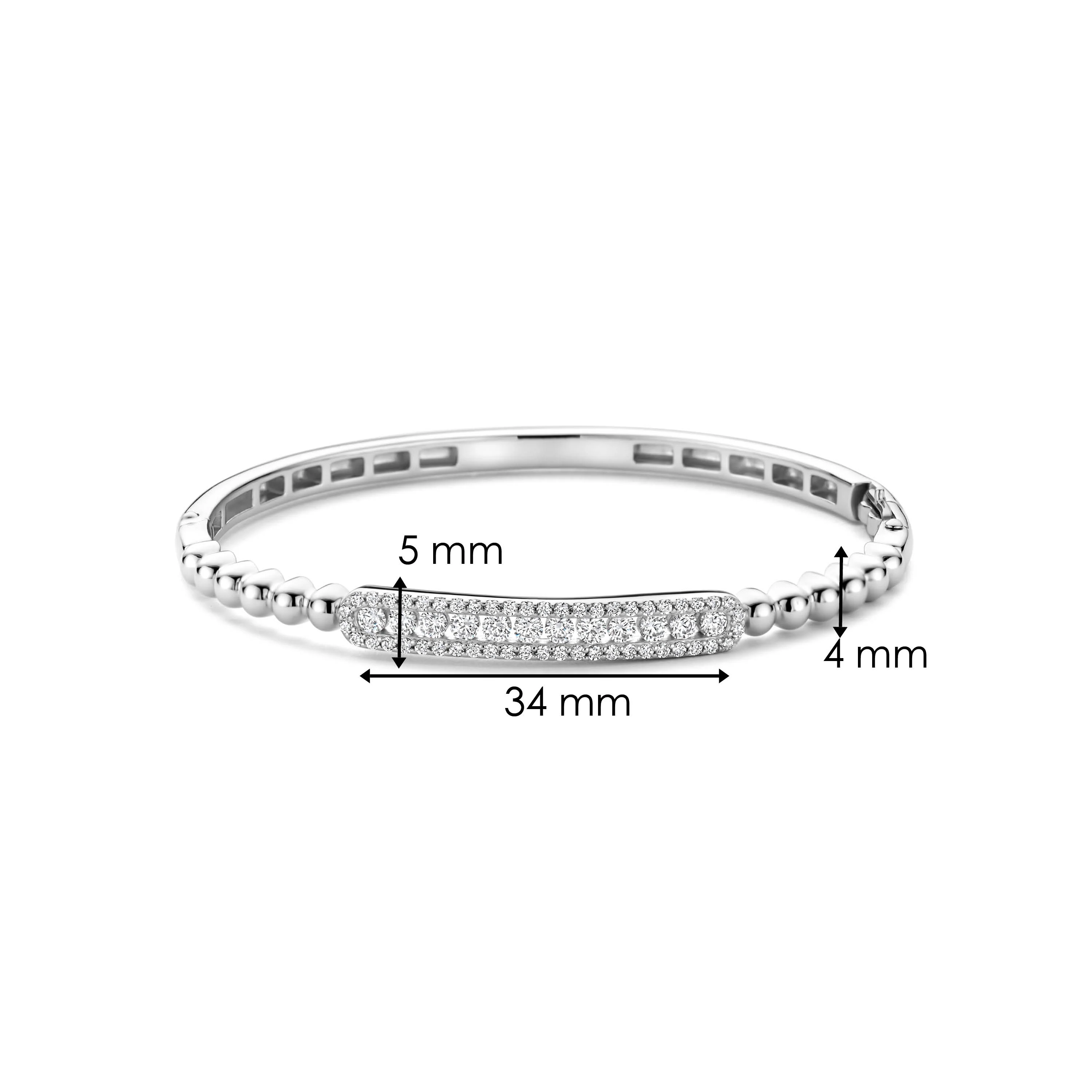 Beaded Pavé Bangle - Image 6