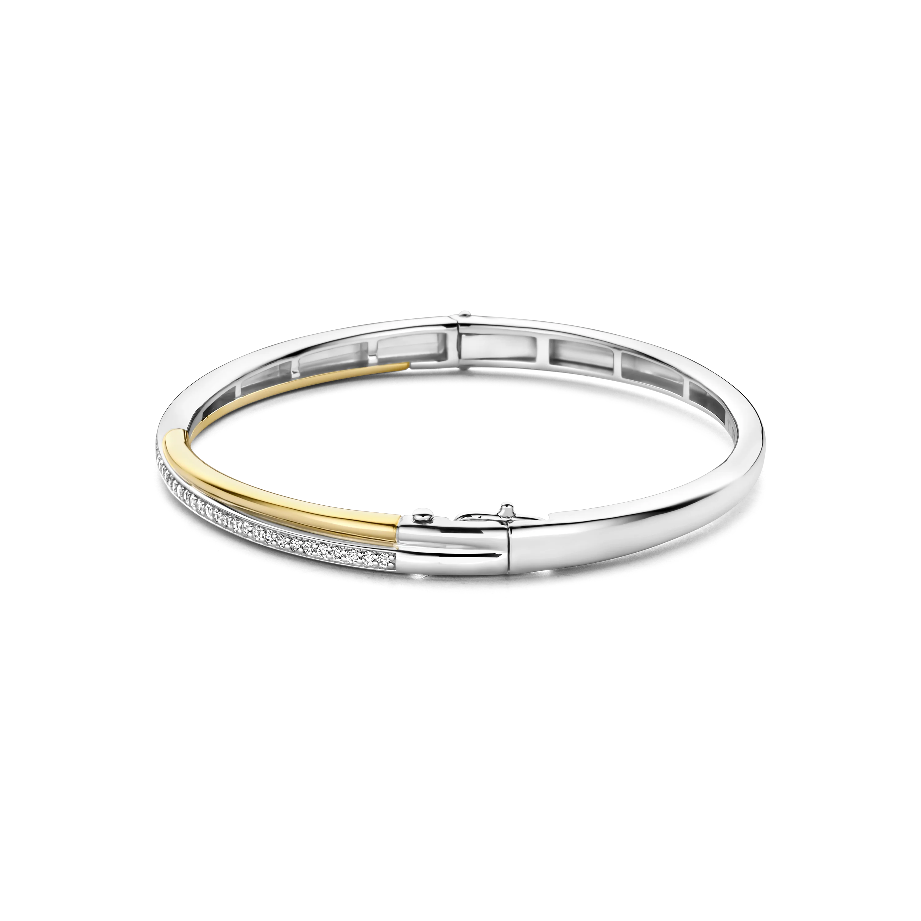 Zirkonia Crossover Bangle Bicolor - Image 2