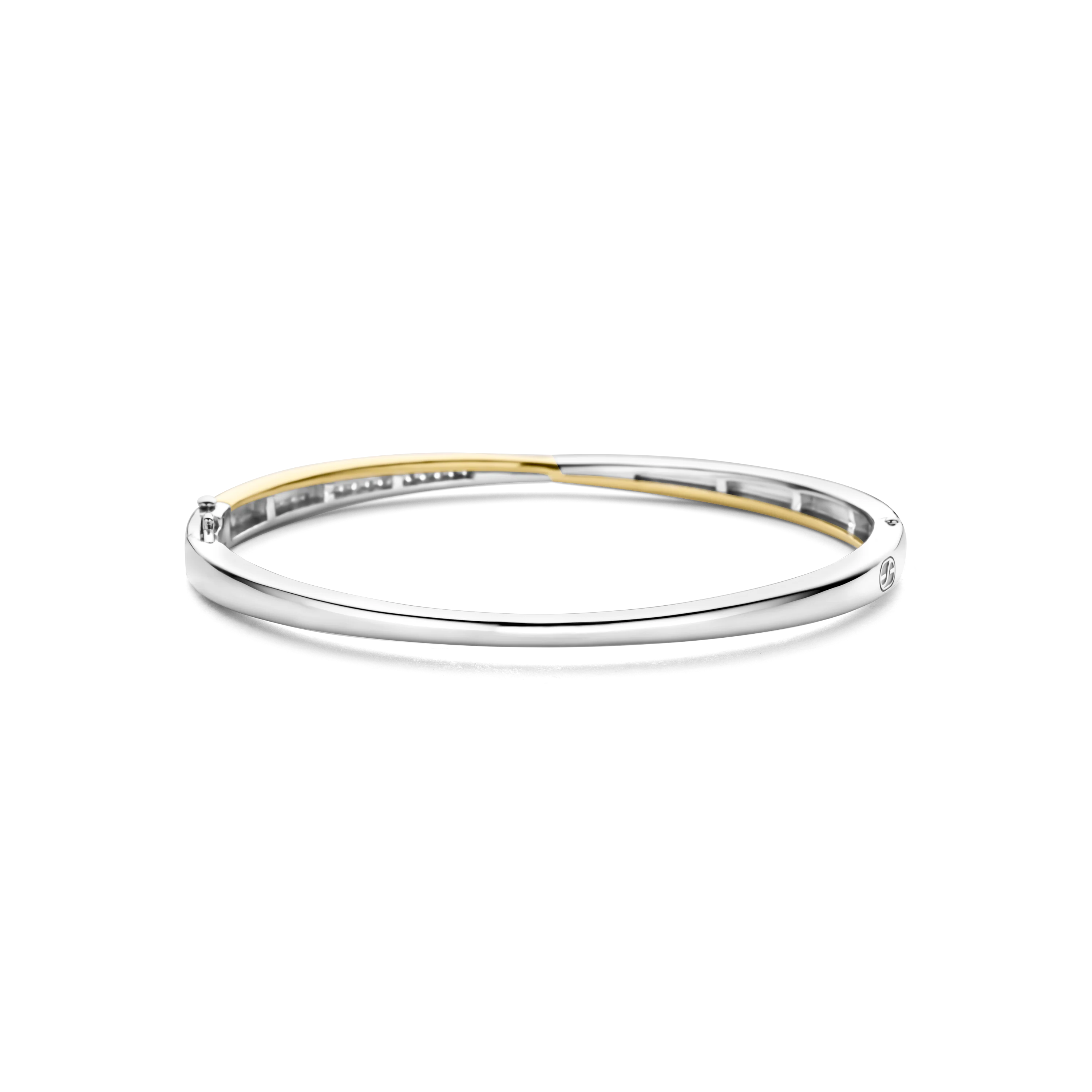 Zirkonia Crossover Bangle Bicolor - Image 3