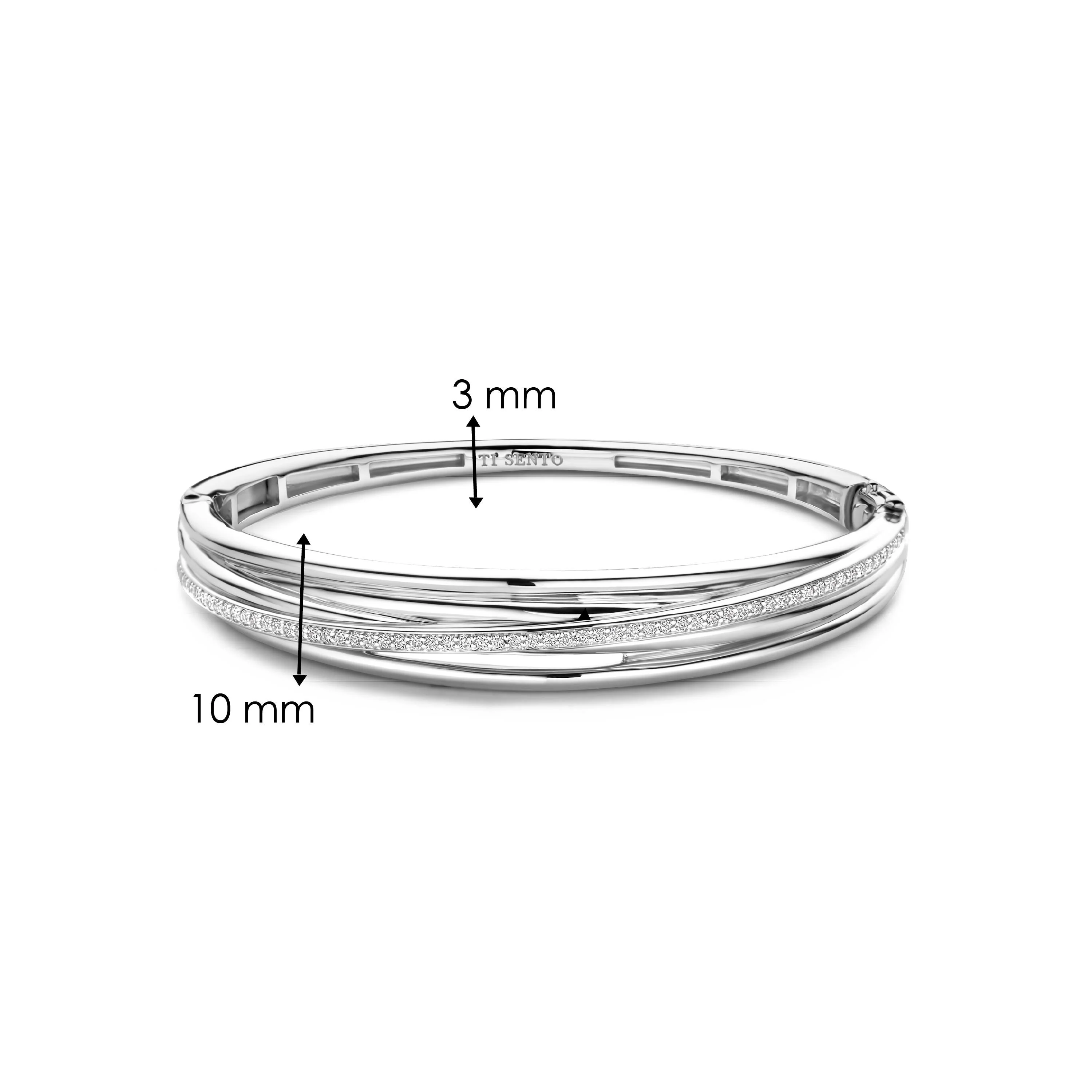 Zirkonia Crossover Bangle - Image 4