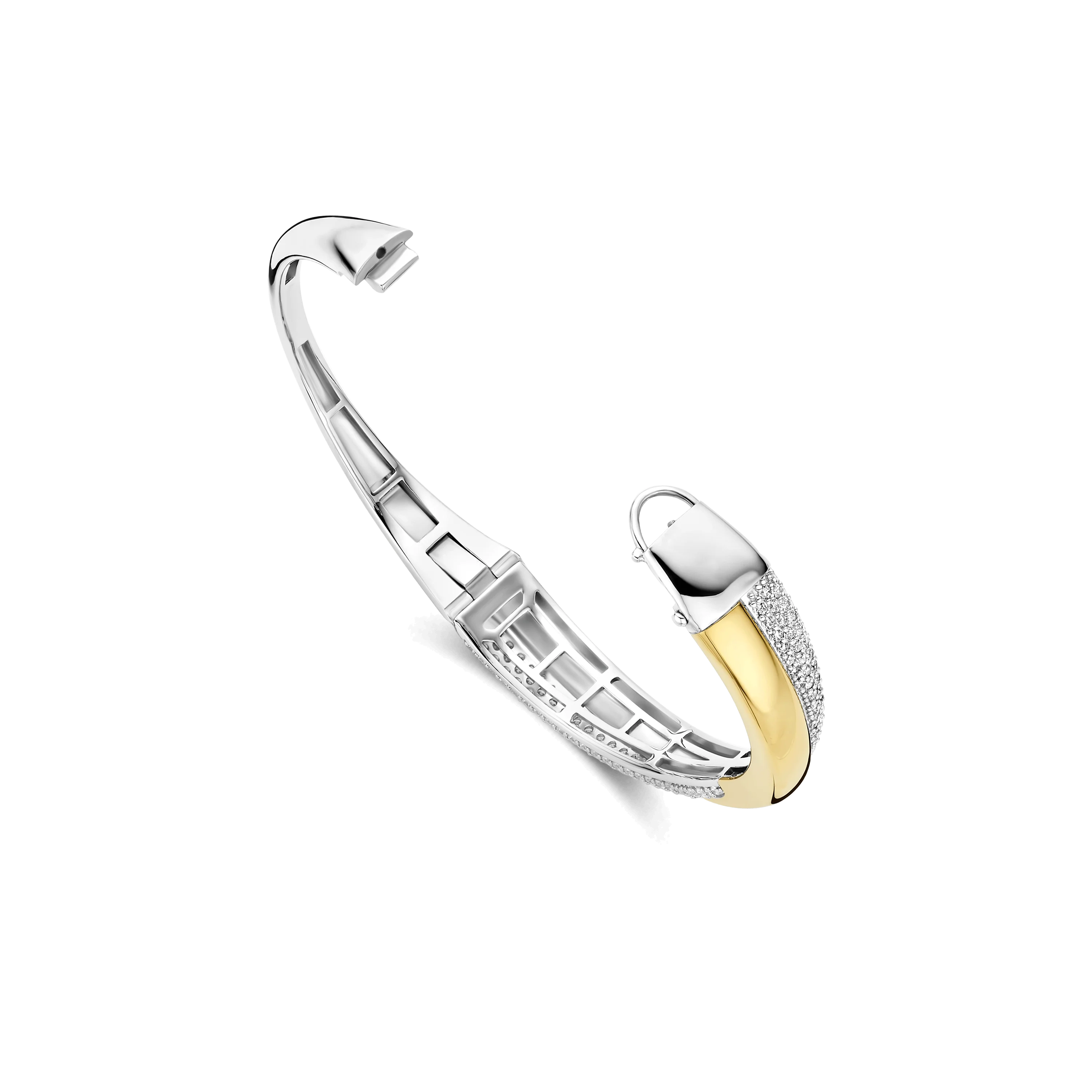 Bold Zirkonia Crossover Bangle - Image 3