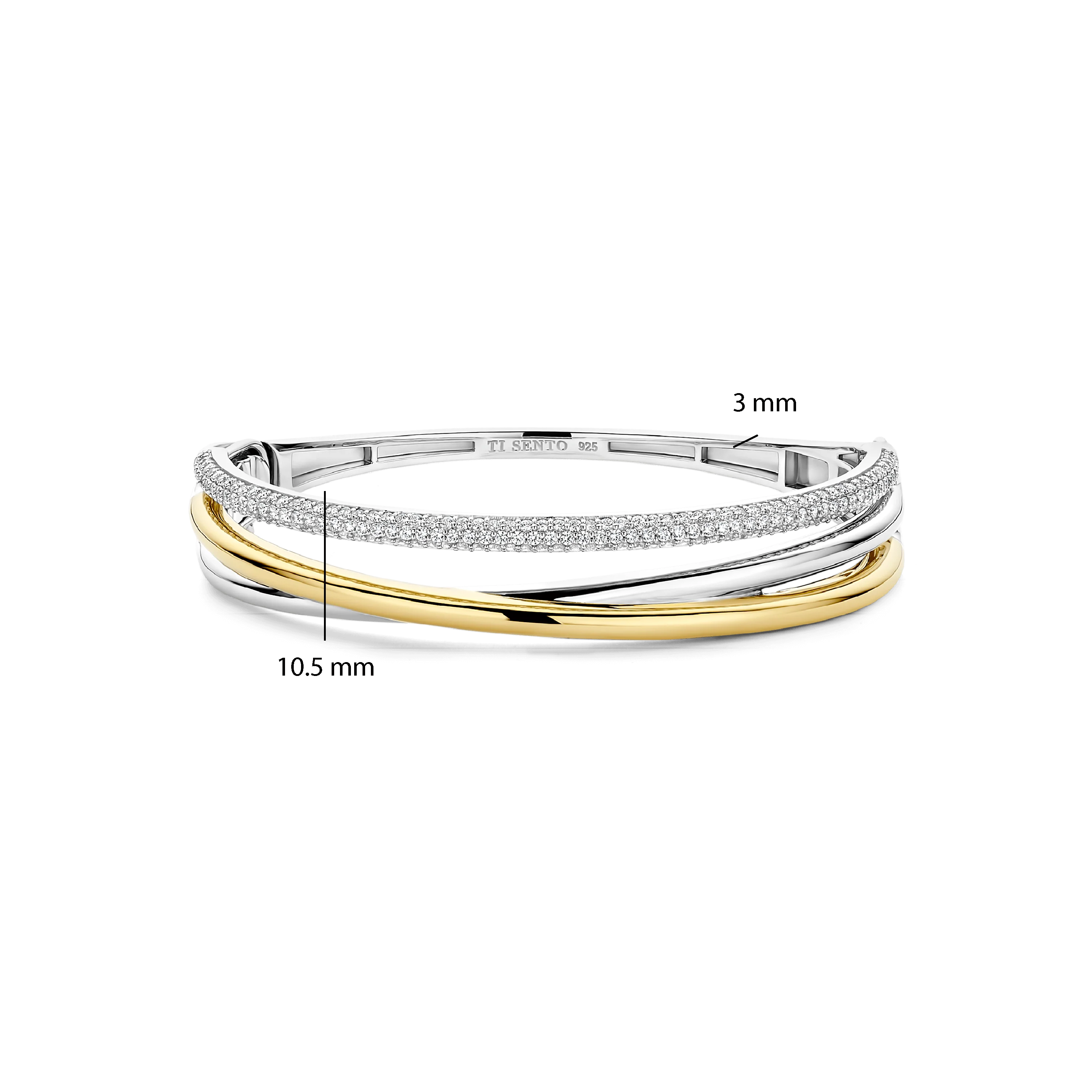Zirkonia Structure Bangle - Image 4