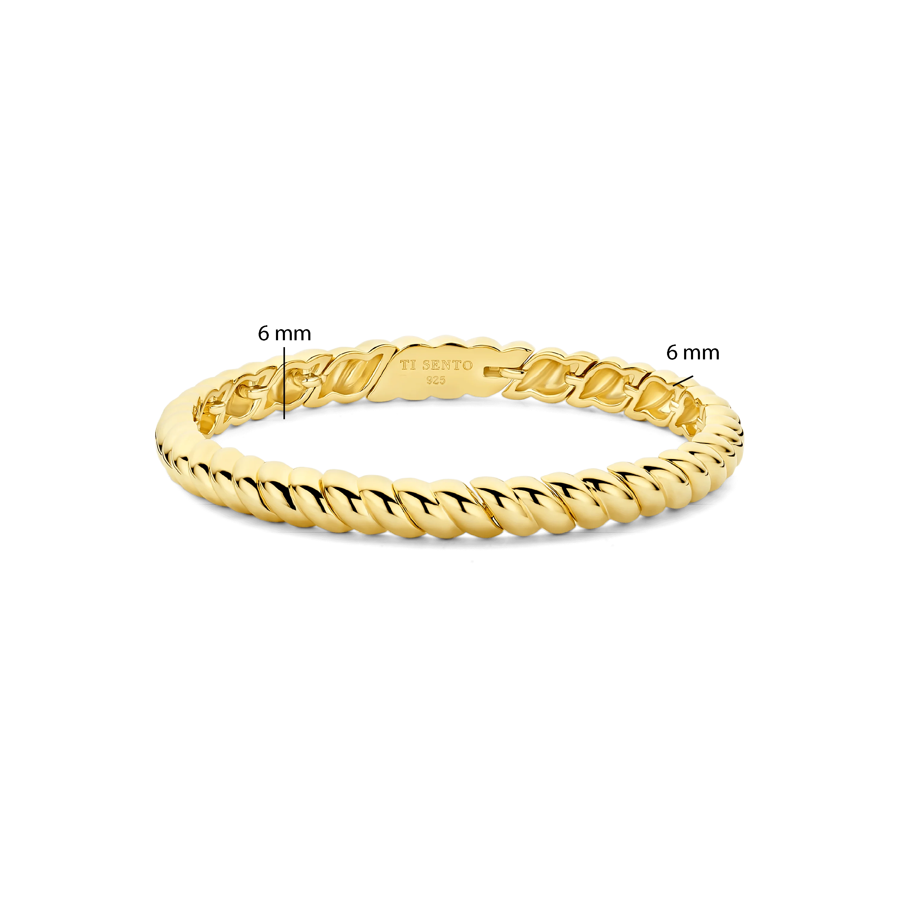 Vintage Geribbelde Bangle - Image 4