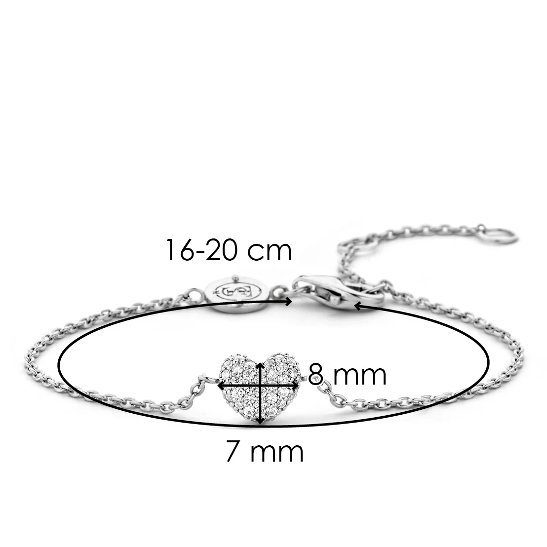 Zirkonia Hartjes Armband - Image 4