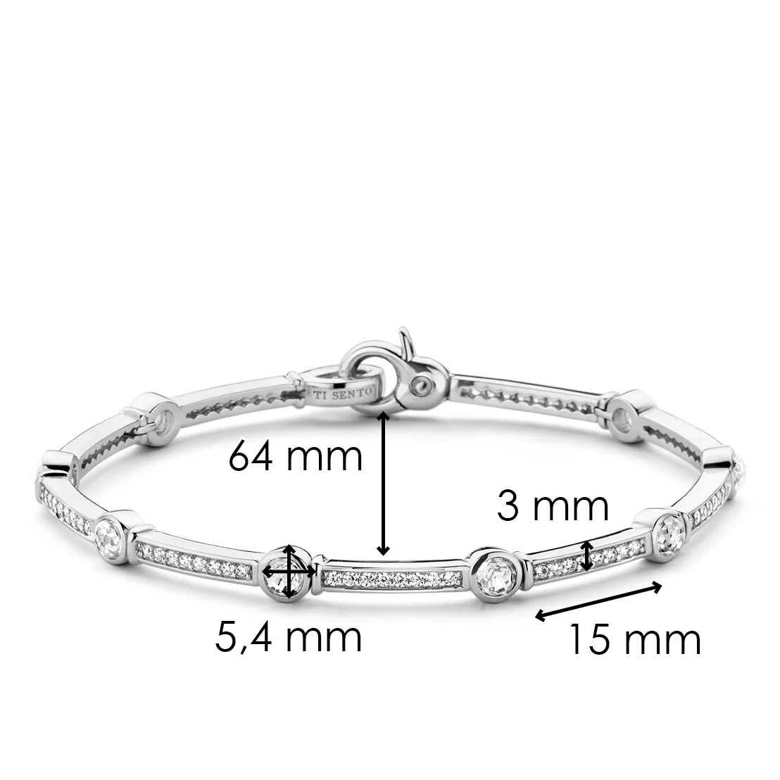 Classic Bar Zirkonia Armband - Image 3