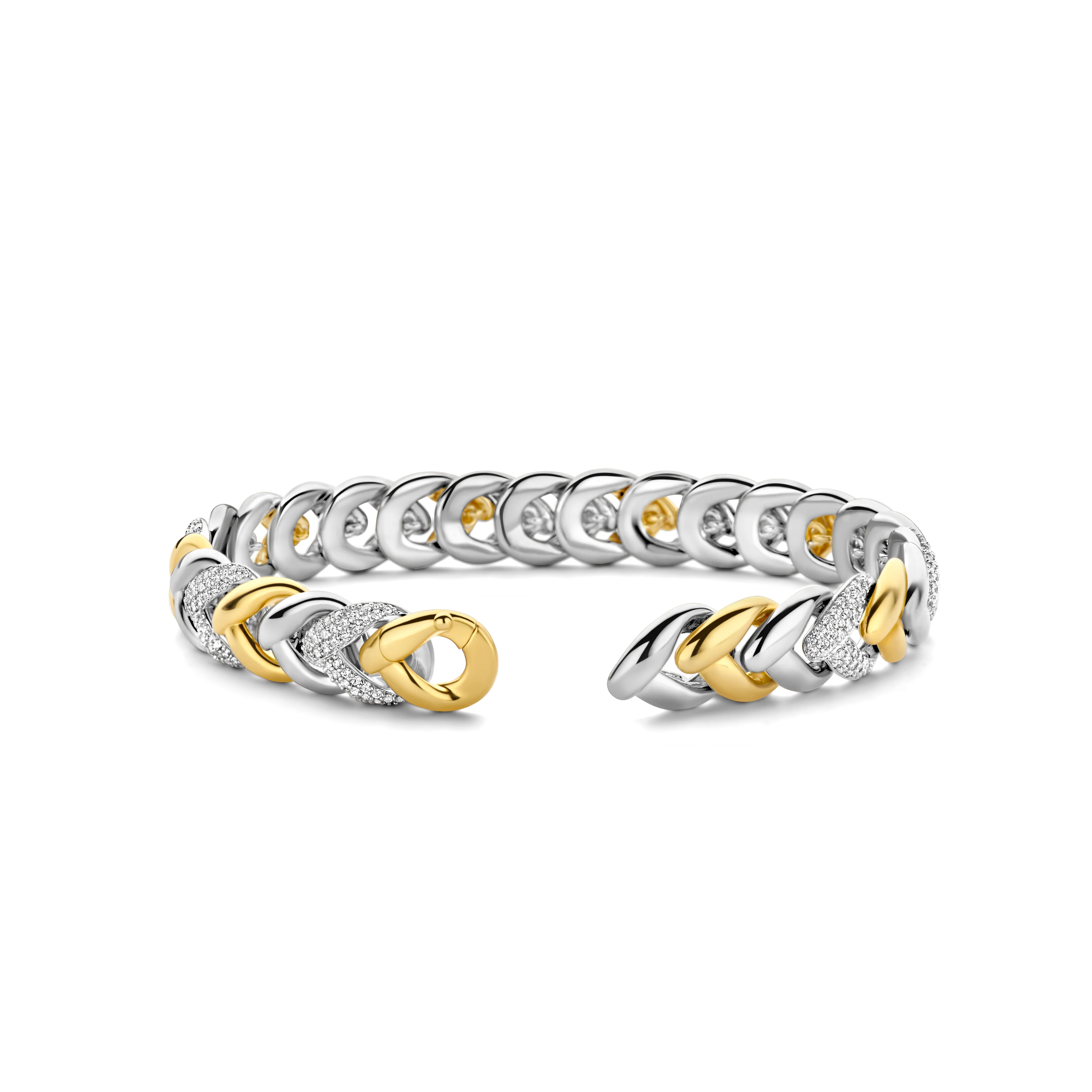 Vintage Zirkonia Schakel Armband - Image 3