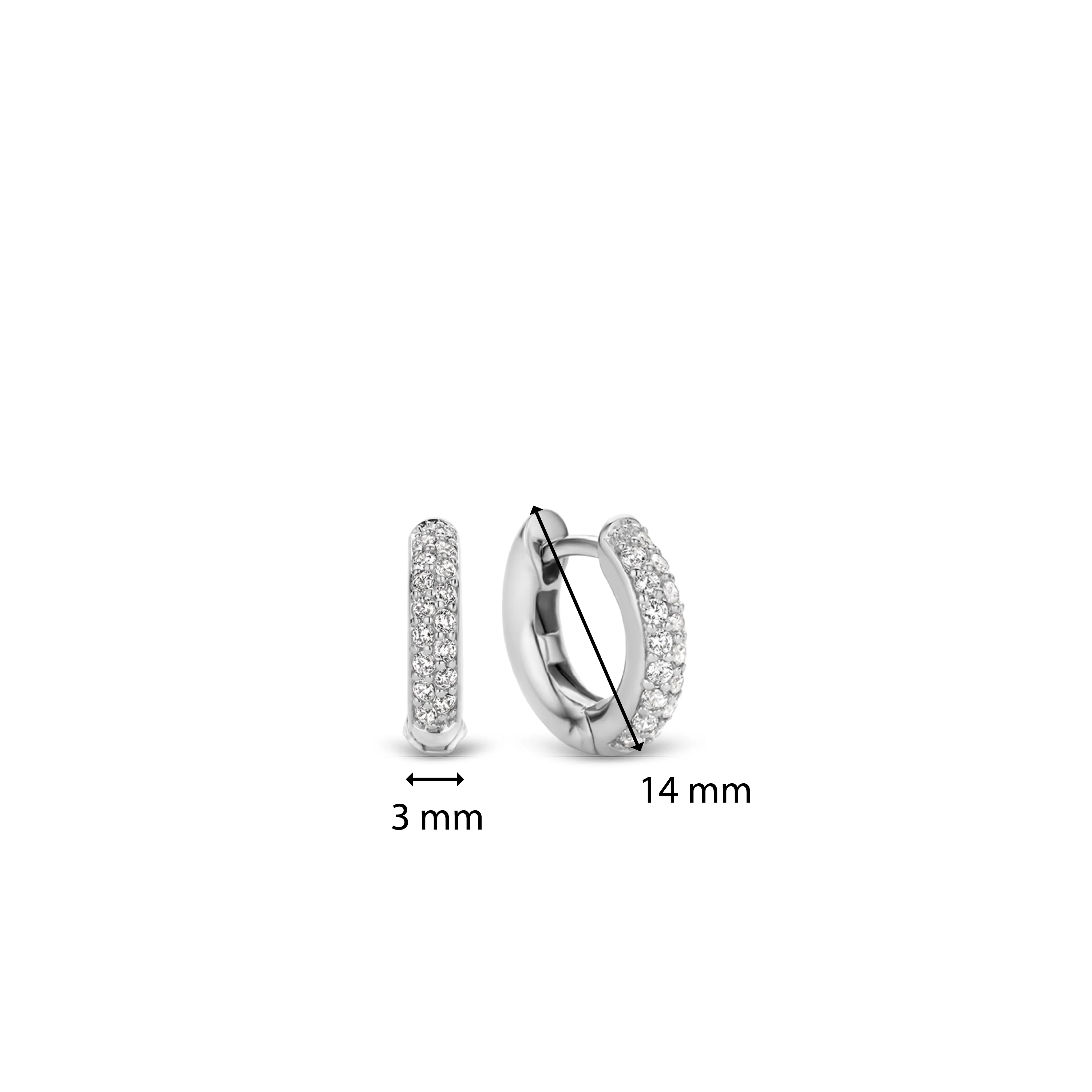 Stardust Small Tennis Hoops - Image 5