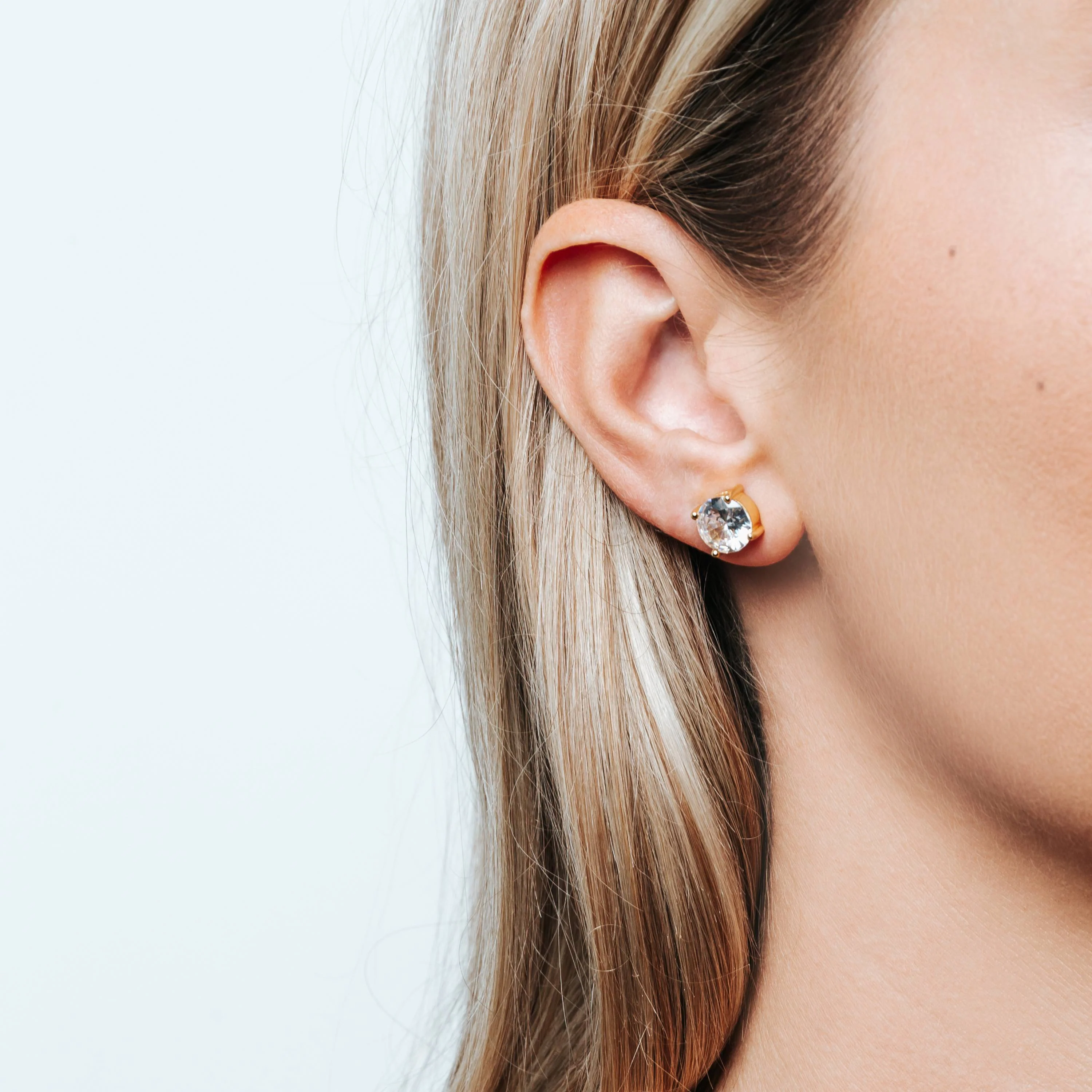Classic Zirkonia Oorbellen 9mm - Image 3