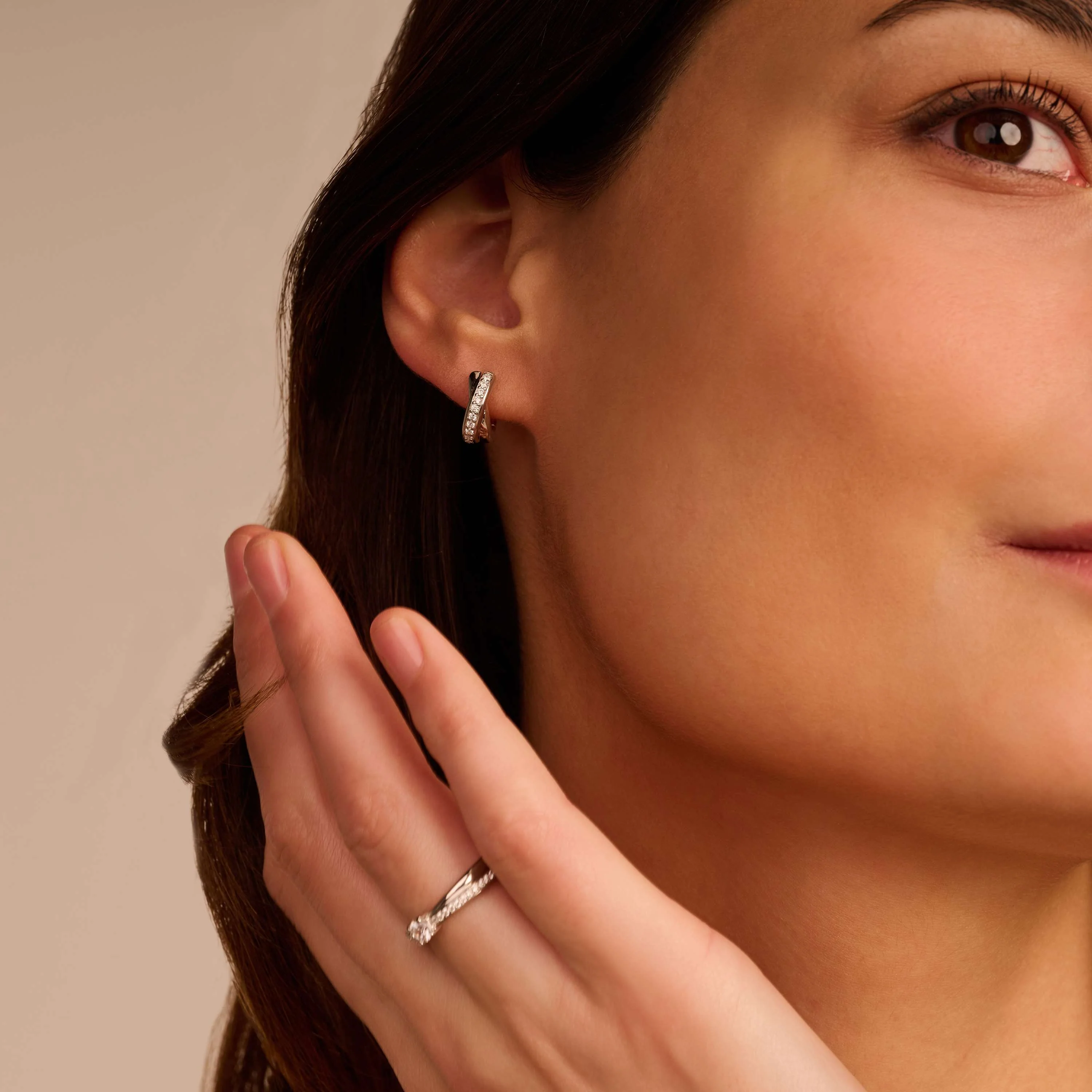 Zirkonia Crossover Hoops - Image 6