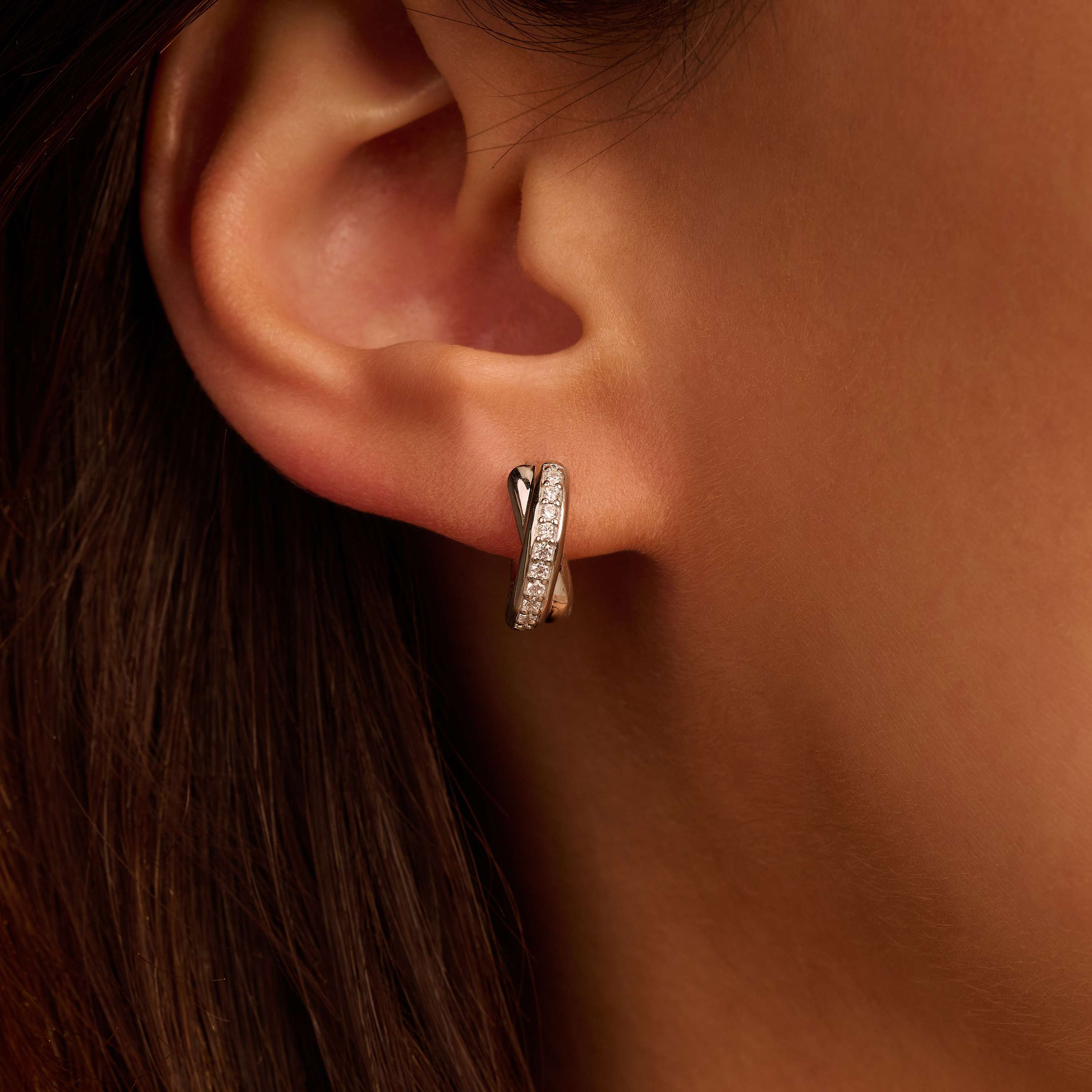 Zirkonia Crossover Hoops - Image 7