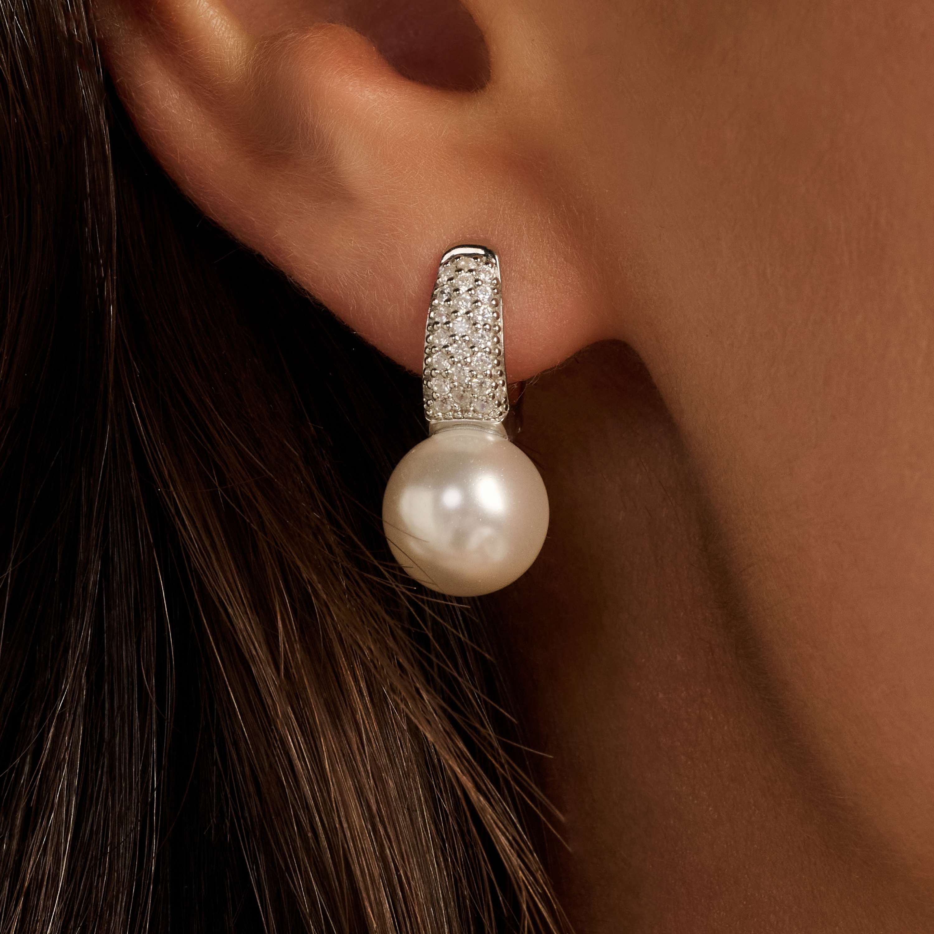 Zirkonia Parel Hoops - Image 4