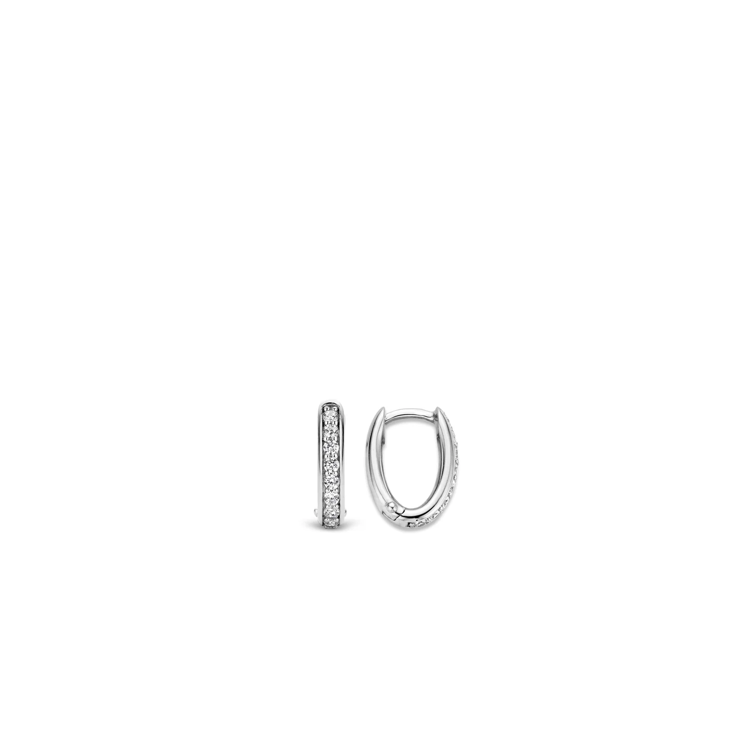 Tennis Small Oval Hoops 11mm - Image 3