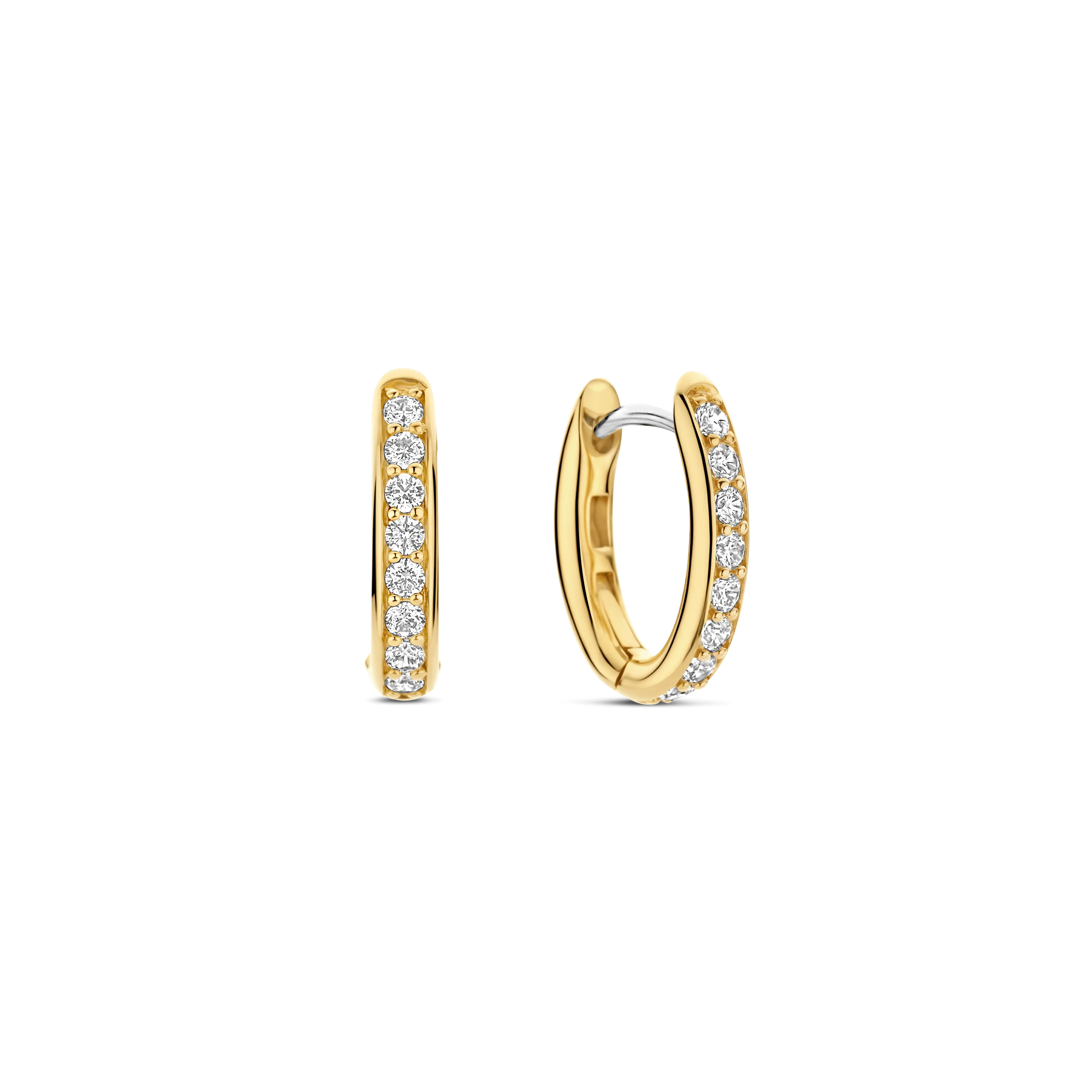 Tennis Small Oval Hoops 11mm