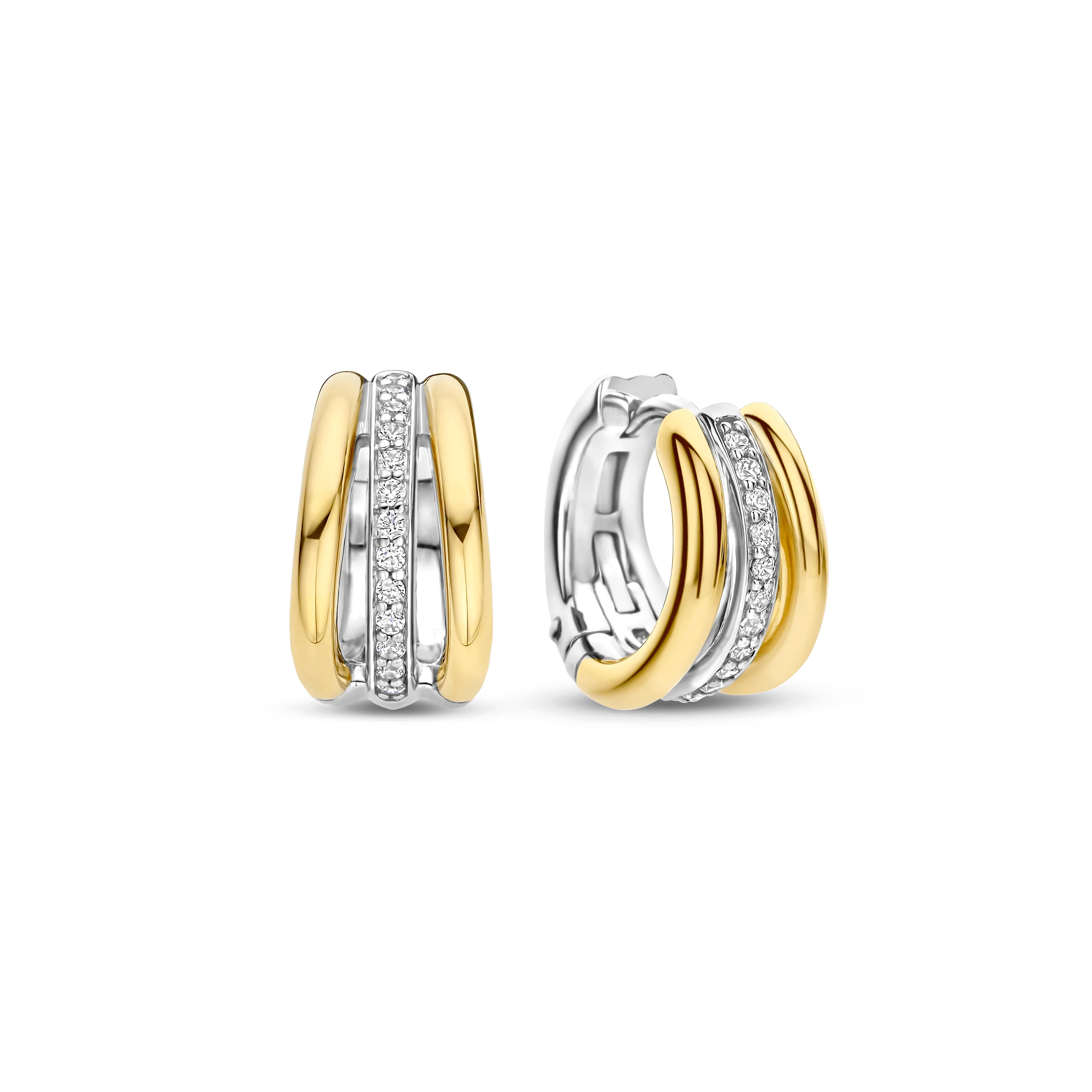 Vintage Zirkonia Schakel Hoops