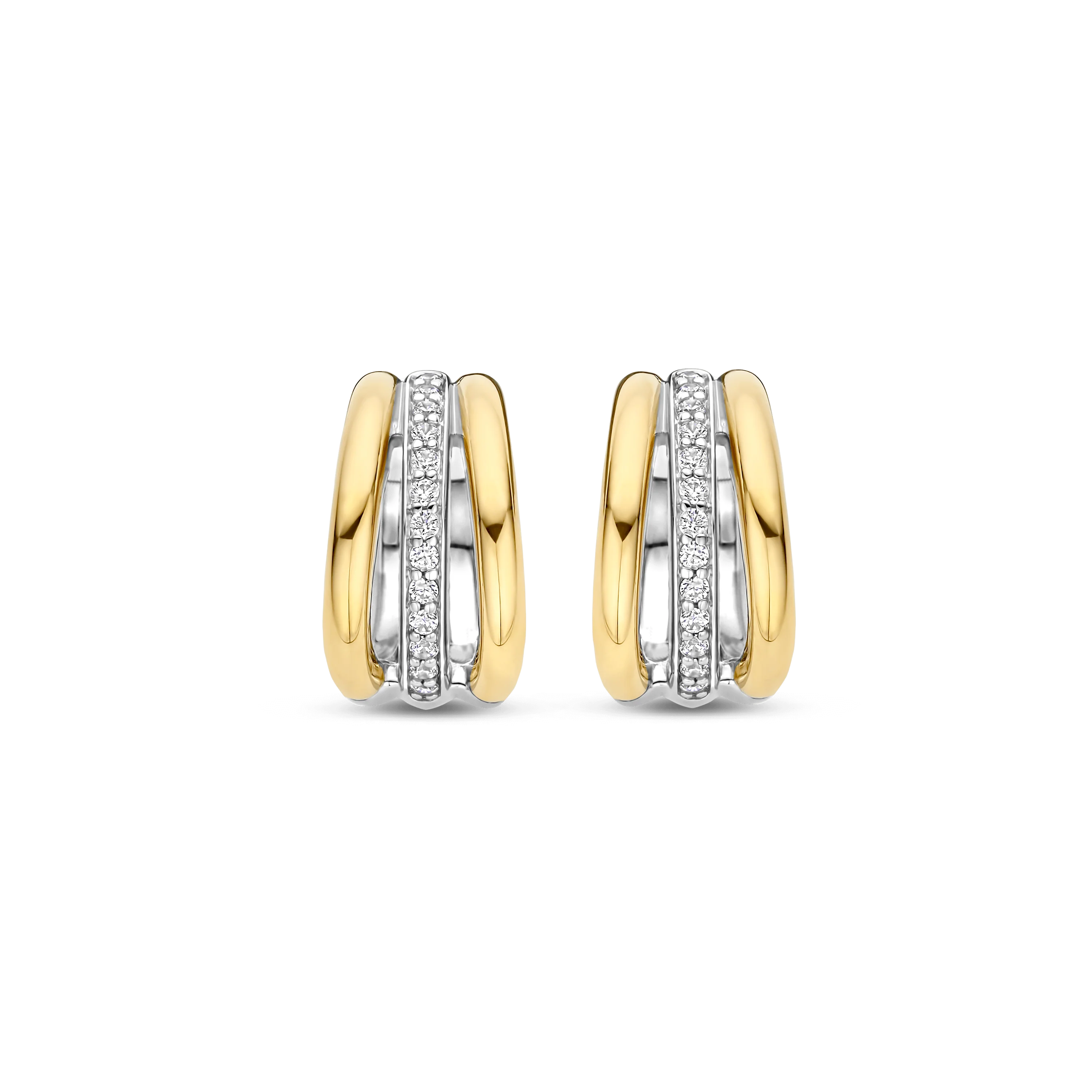 Vintage Zirkonia Schakel Hoops - Image 2