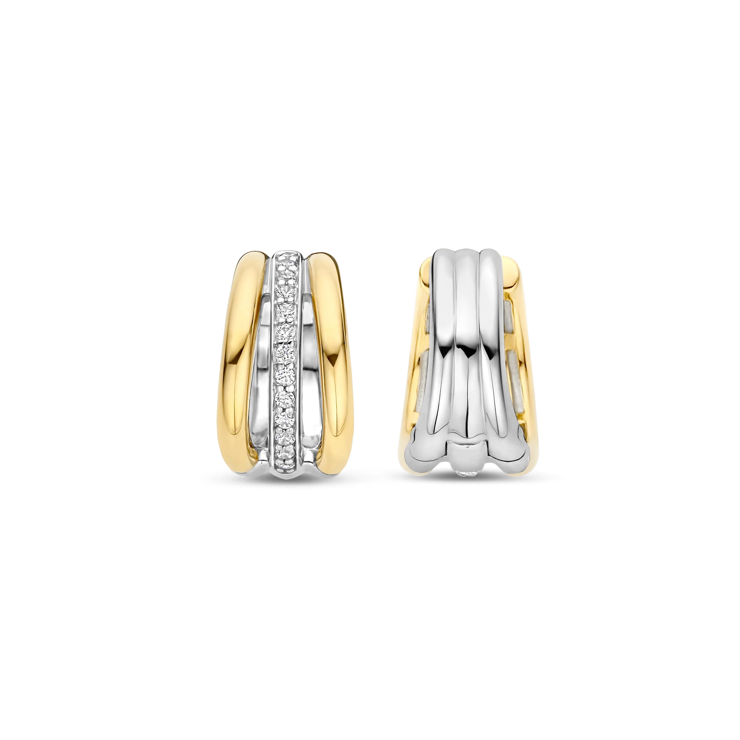 Vintage Zirkonia Schakel Hoops - Image 4