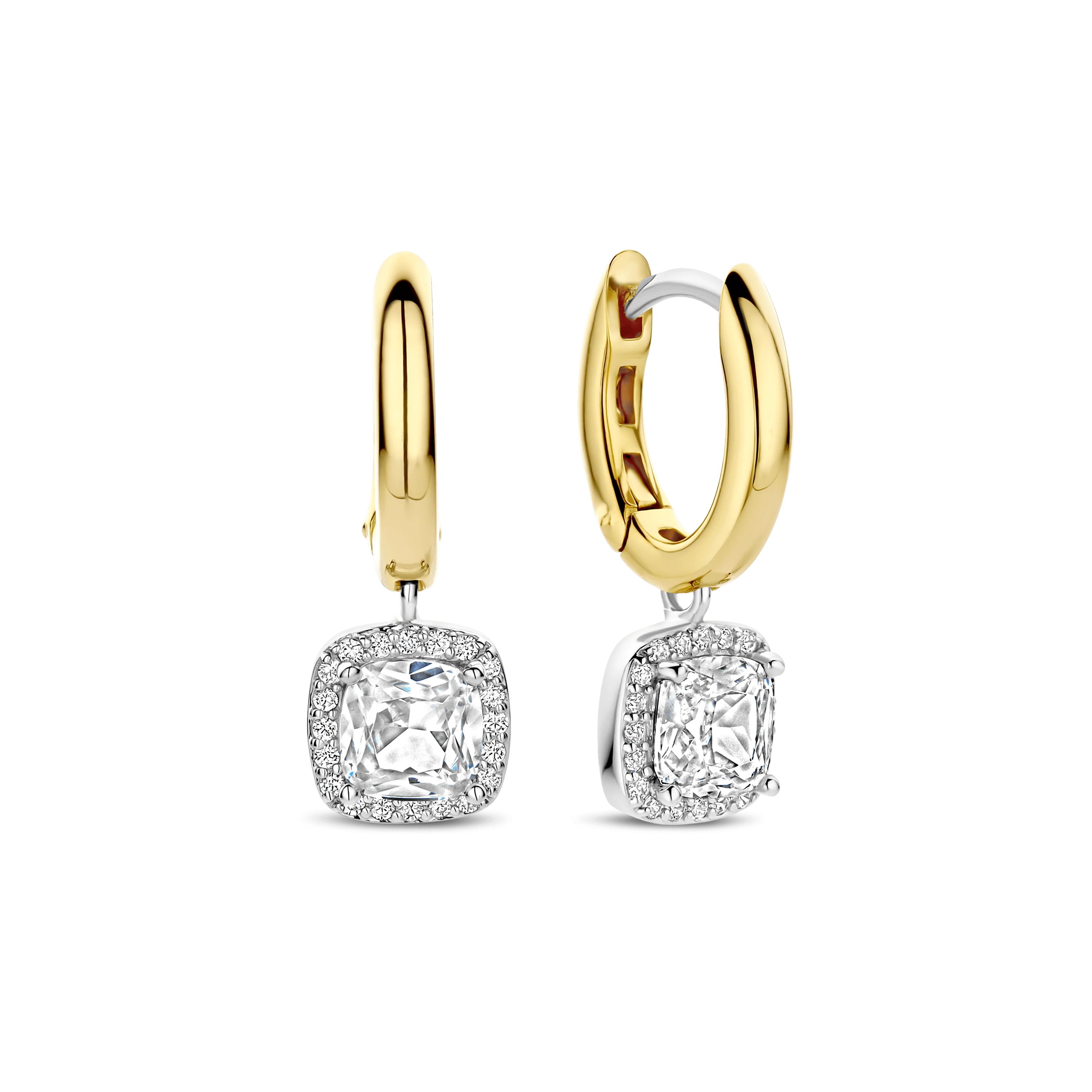 Classic Vierkante Zirkonia Hoops