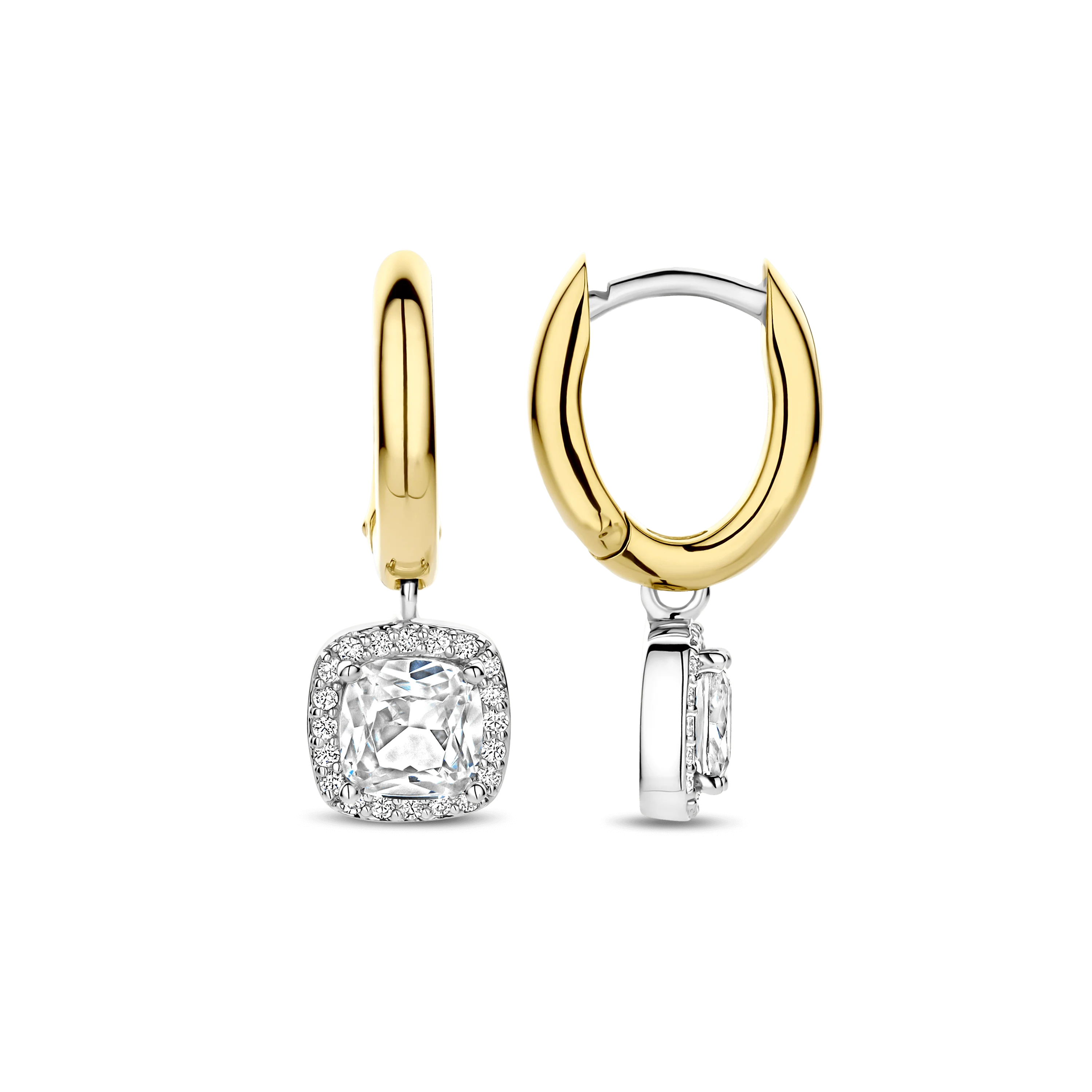 Classic Vierkante Zirkonia Hoops - Image 3