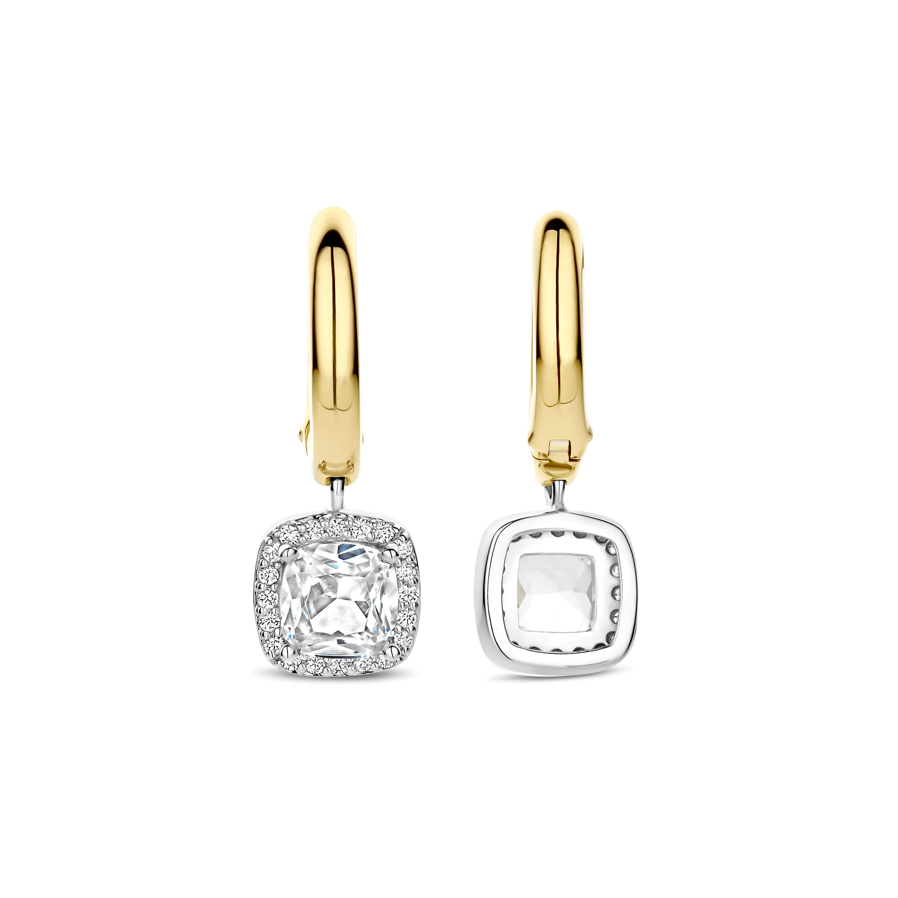 Classic Vierkante Zirkonia Hoops - Image 4