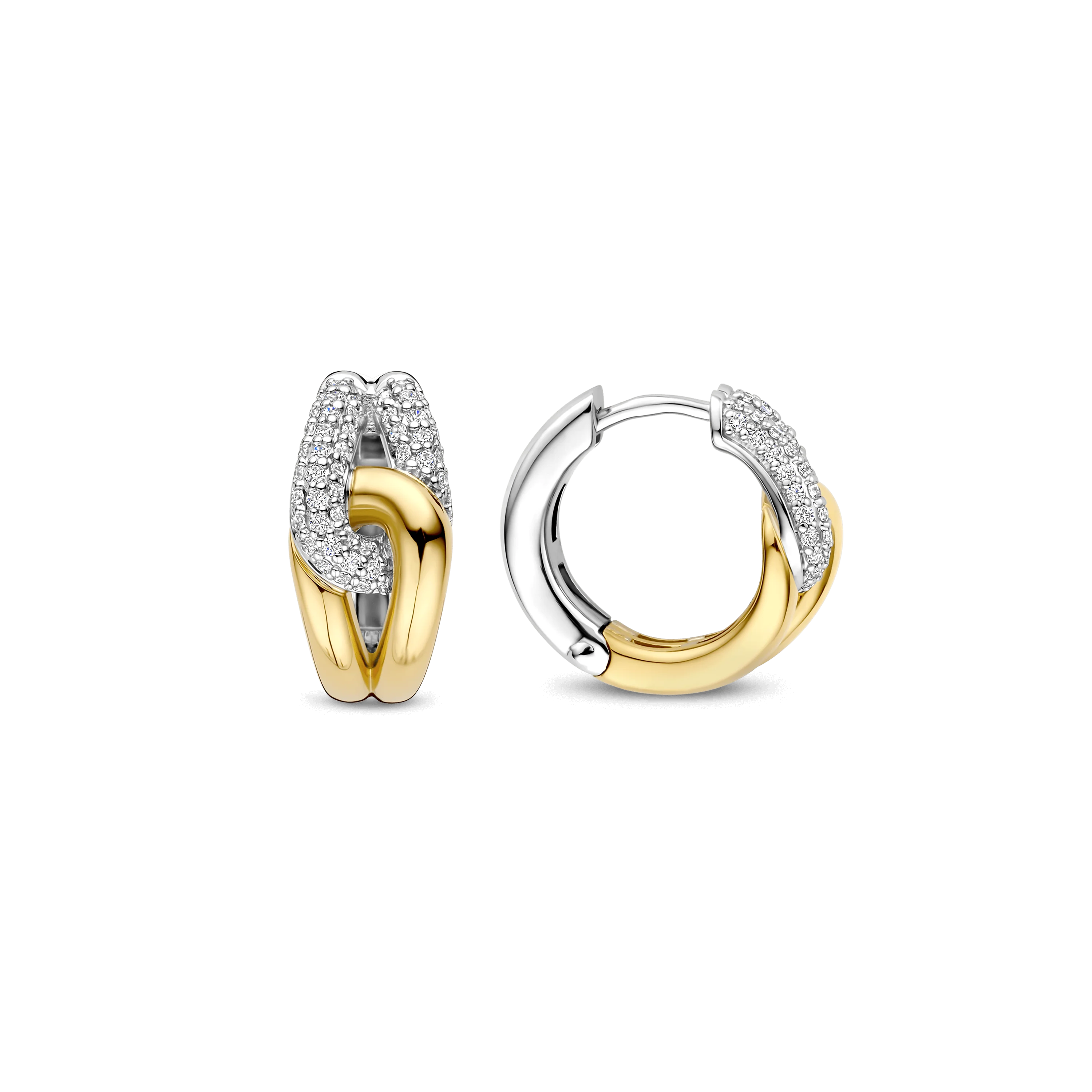 Connected Zirkonia Hoops - Image 3