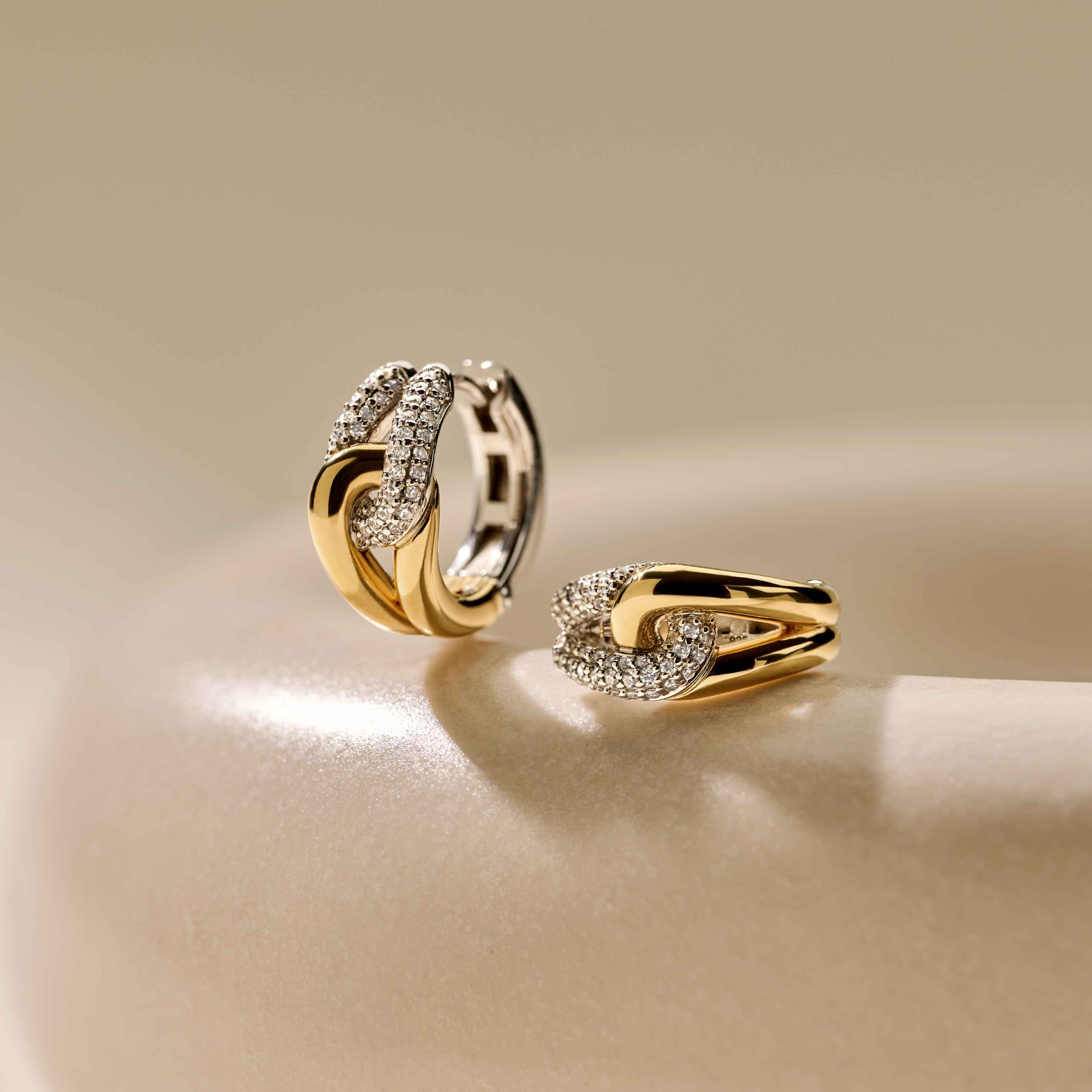 Connected Zirkonia Hoops - Image 9