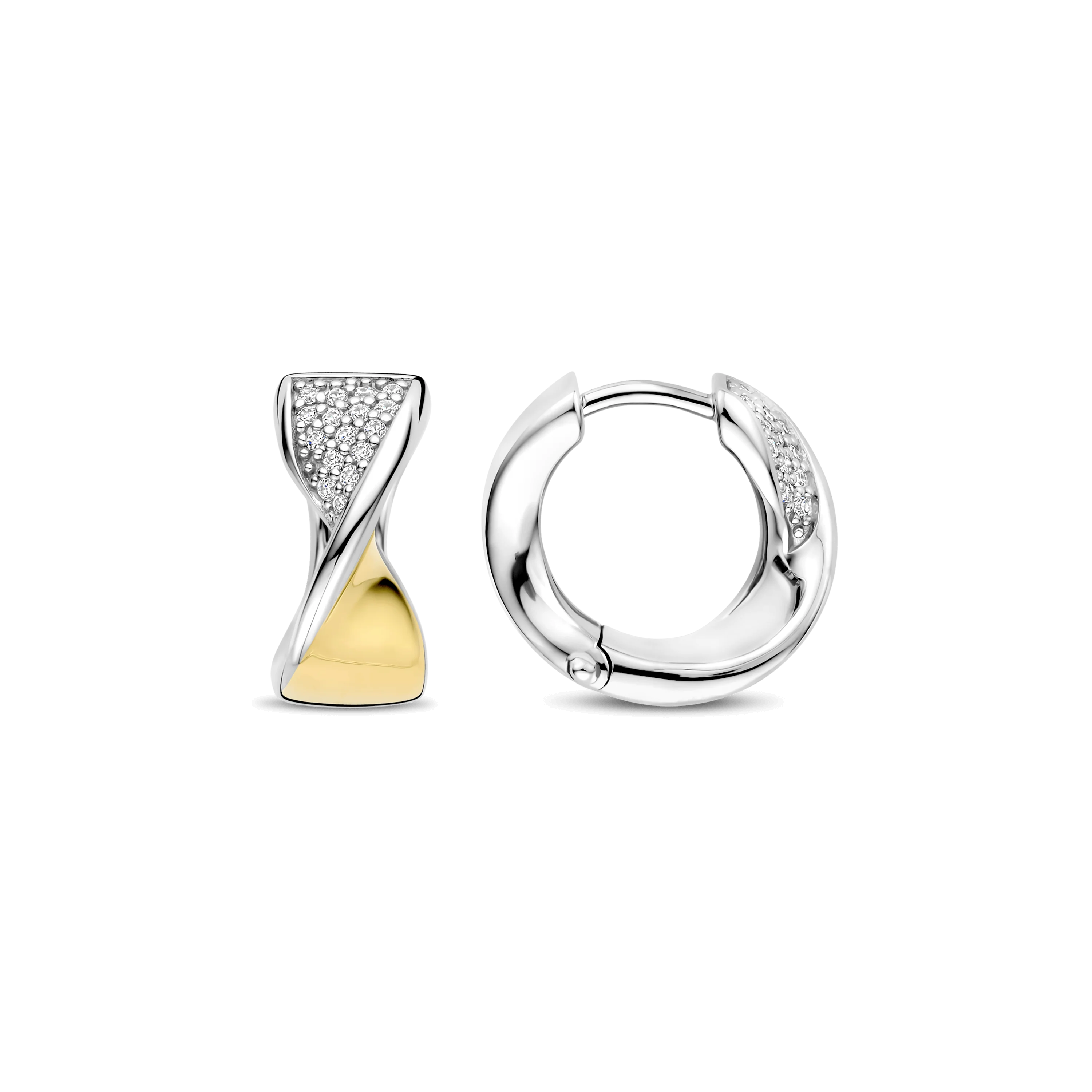 Twisted Zirkonia Hoops - Image 3