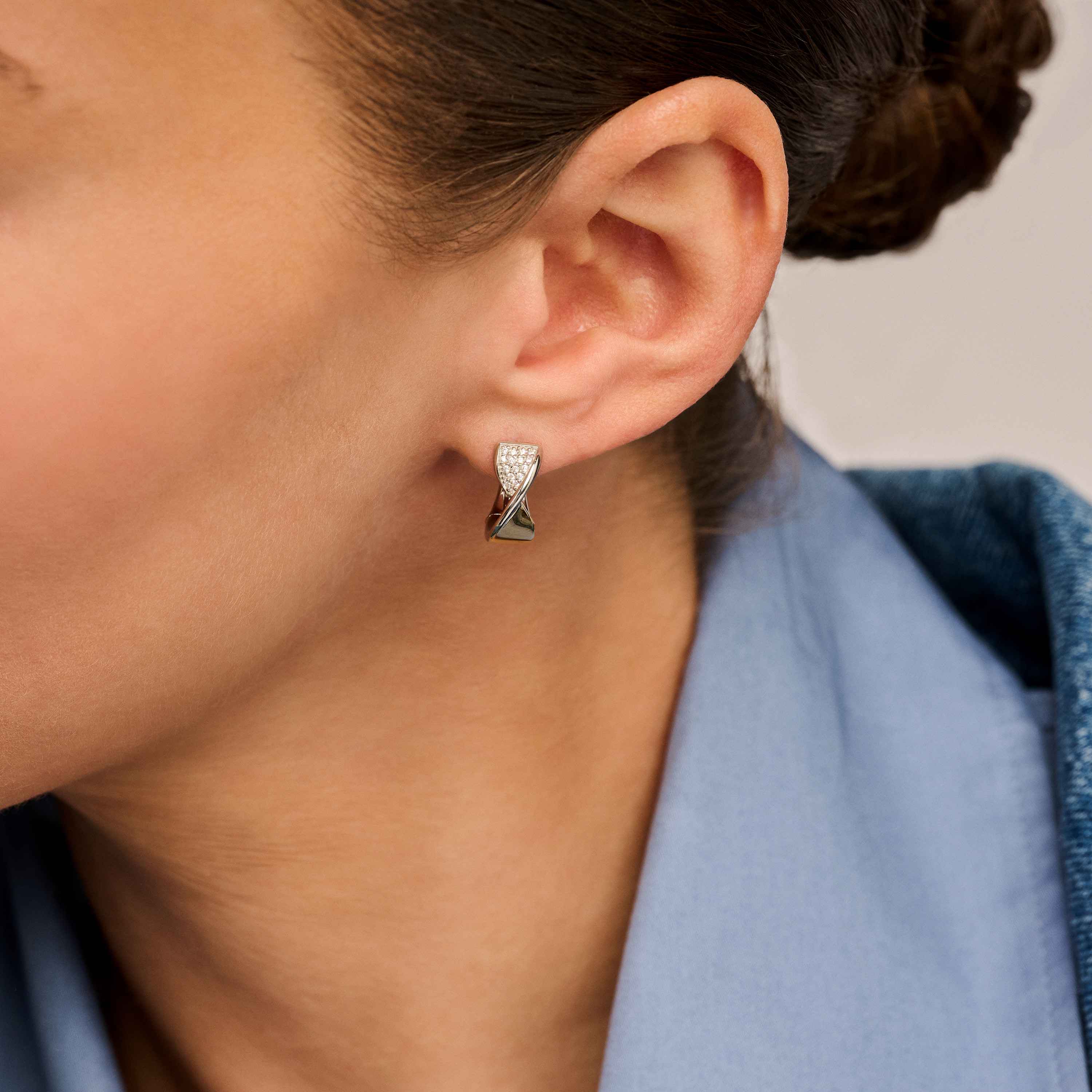 Twisted Zirkonia Hoops - Image 8