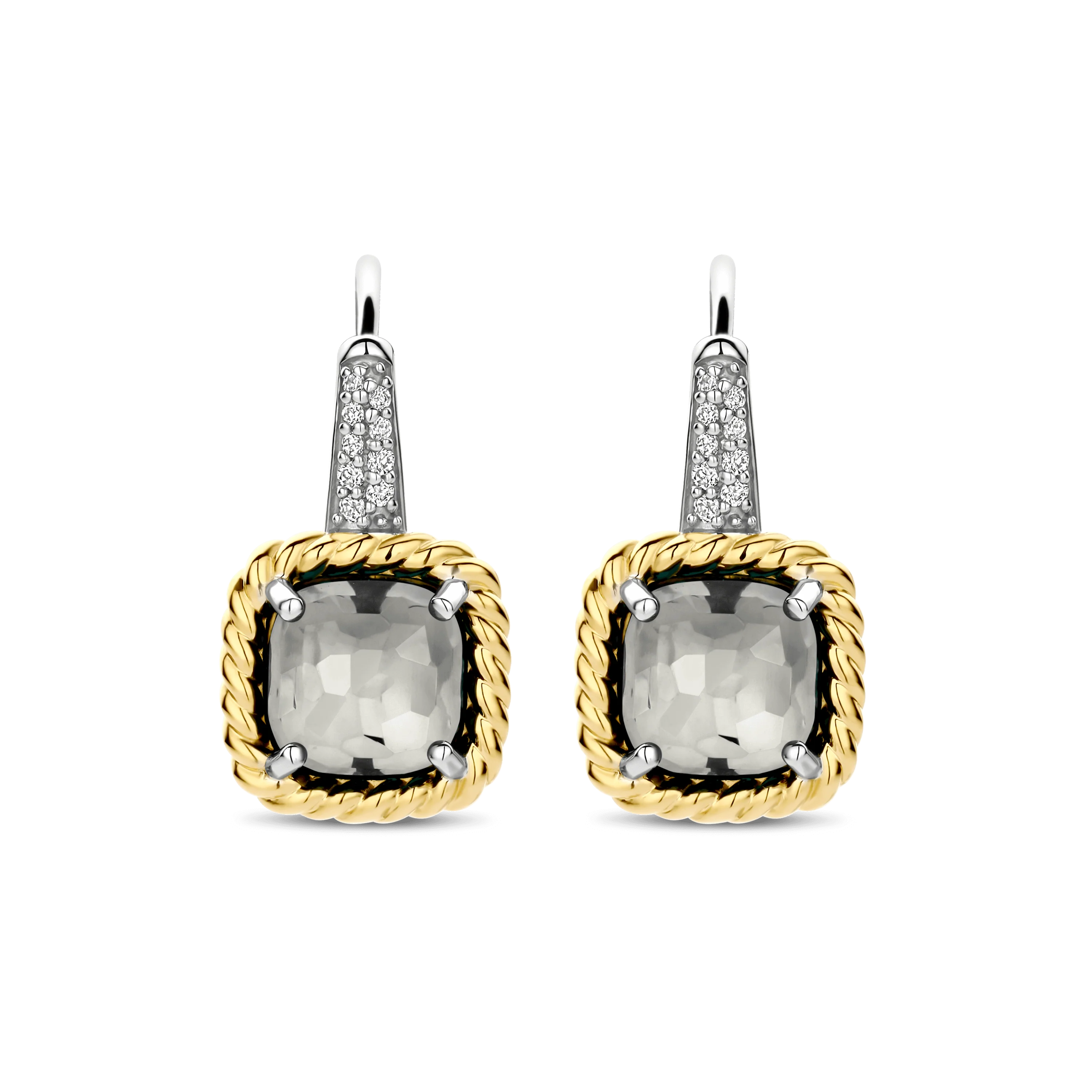 Grijze Zirkonia Cushion Hoops - Image 2