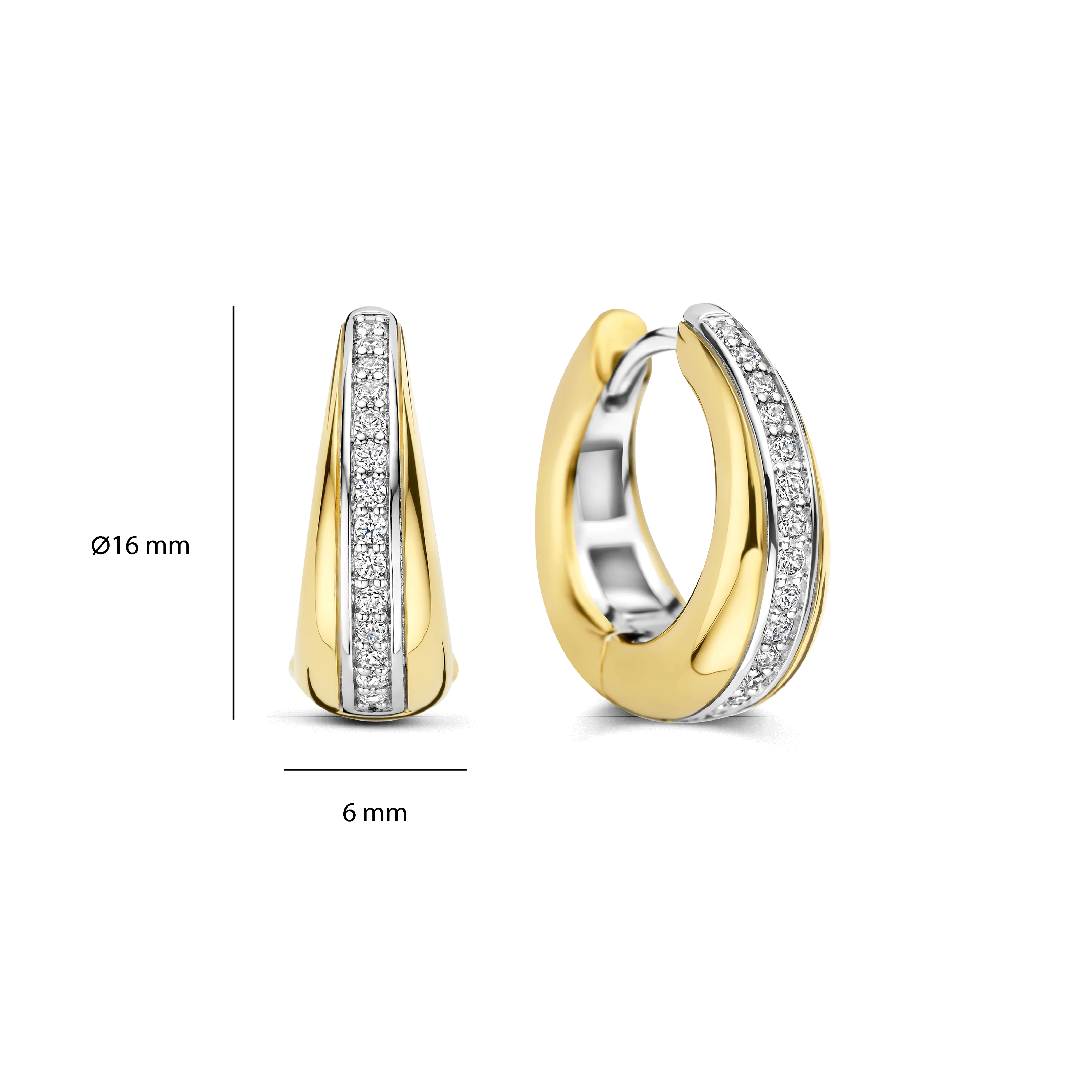Layered Zirkonia Hoops - Image 4