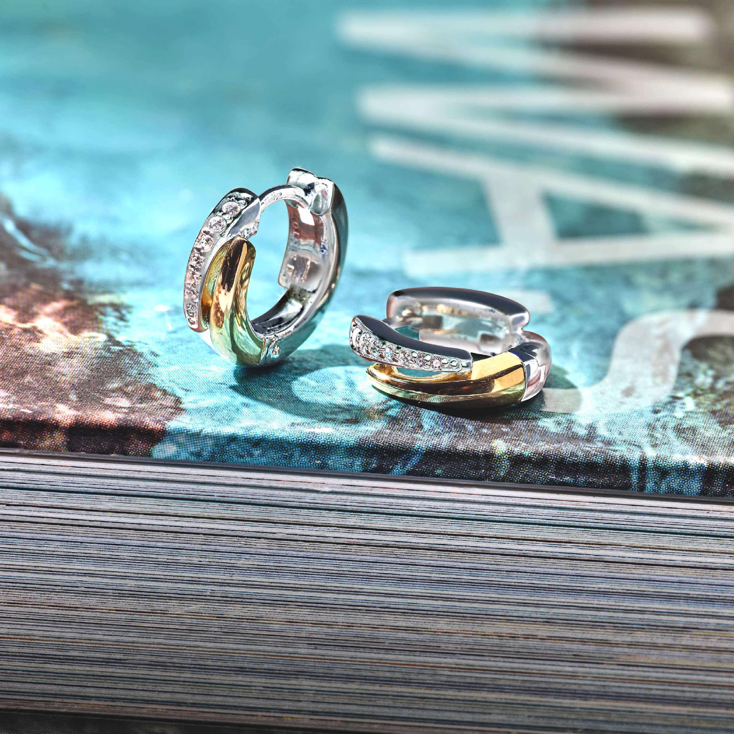 Zirkonia Layered Hoops - Image 8