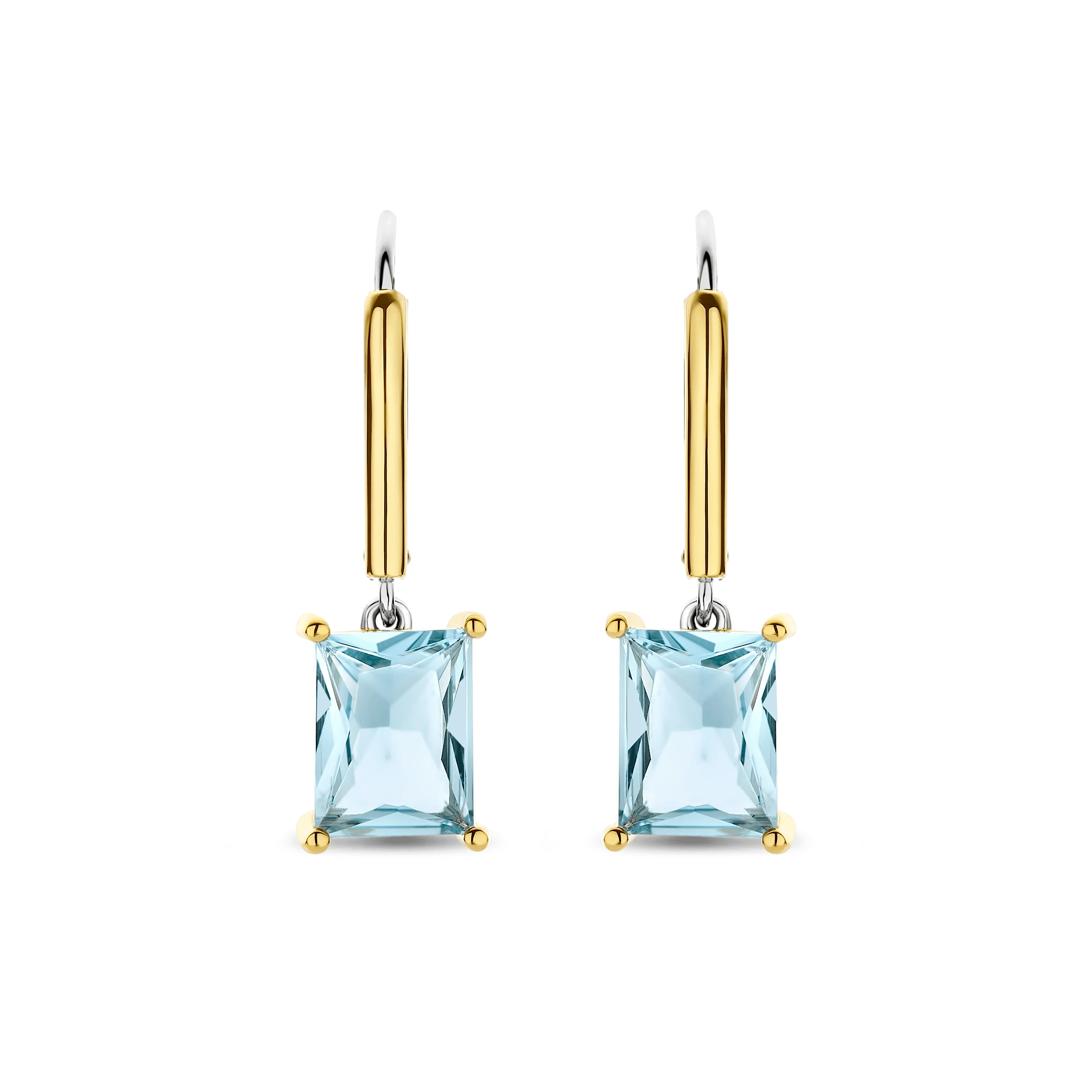 Rectangular Zirkonia Hoops - Image 2