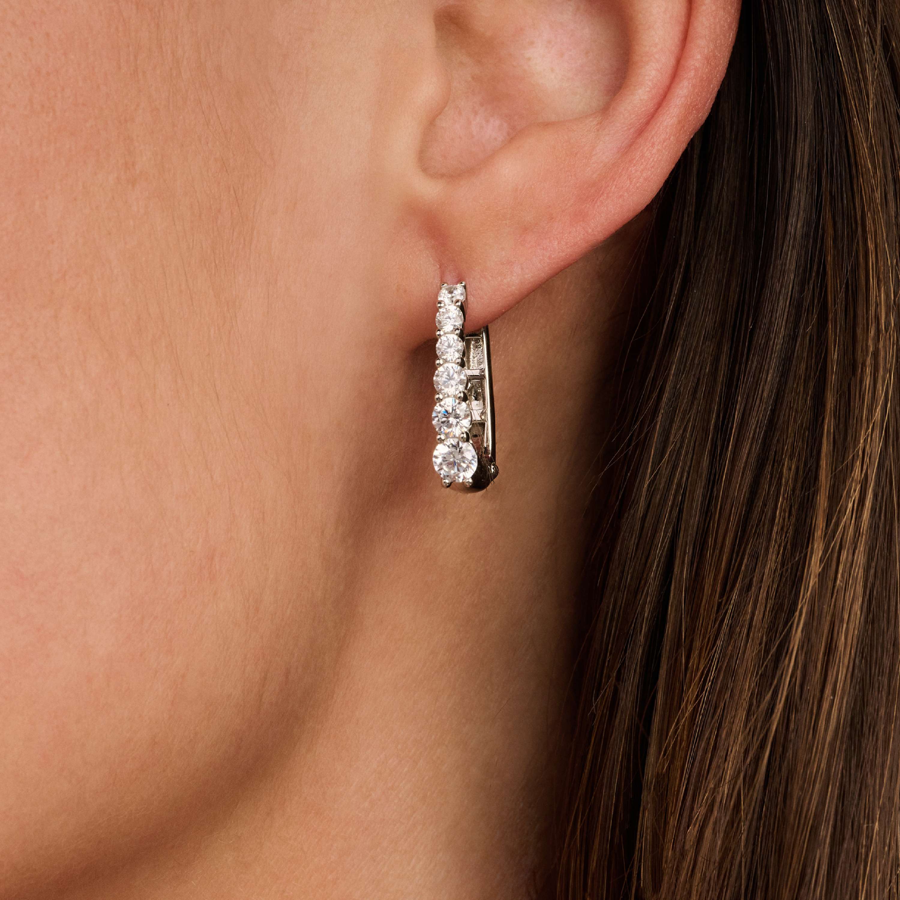 Ovale Zirkonia Hoops - Image 5