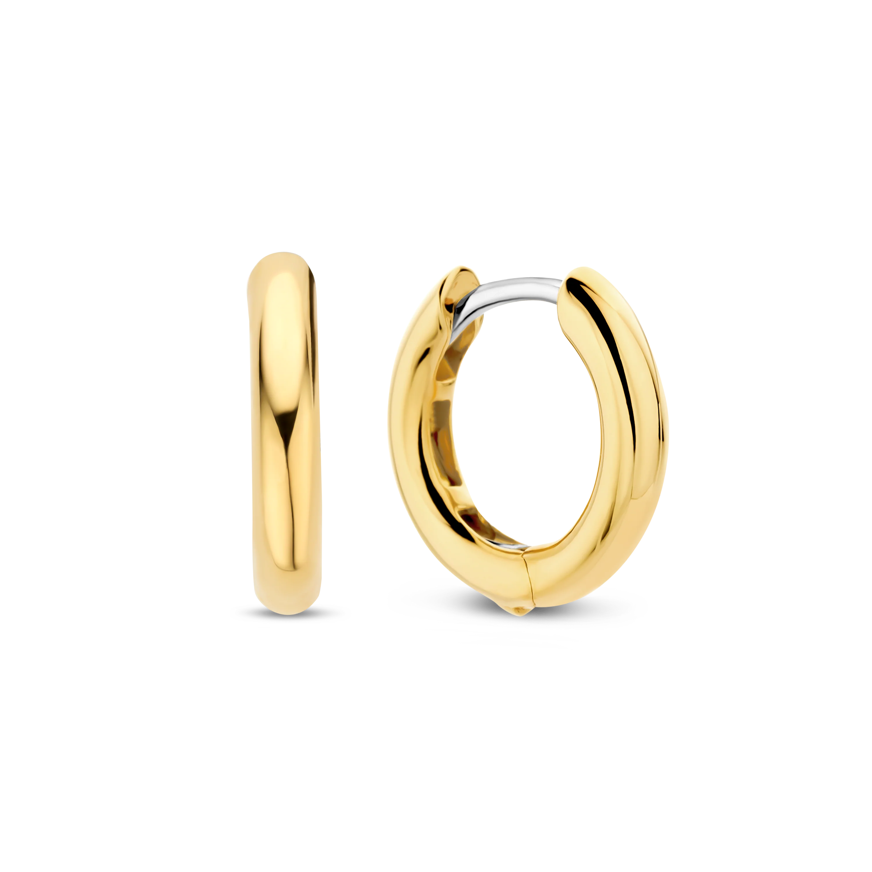 Classic Goudkleurige Kleine Oorringen 14mm
