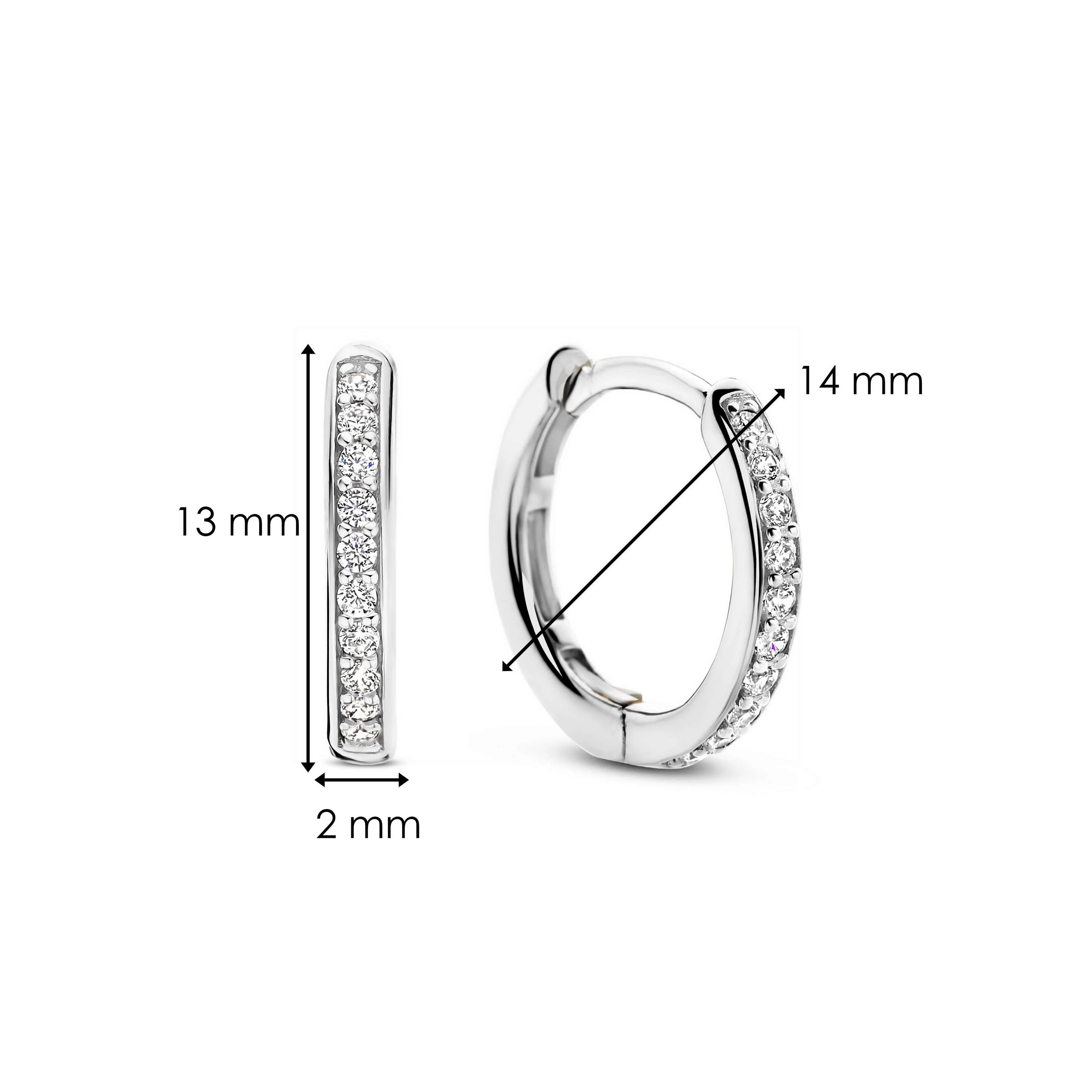 Tennis Small Hoops 14mm - Image 6