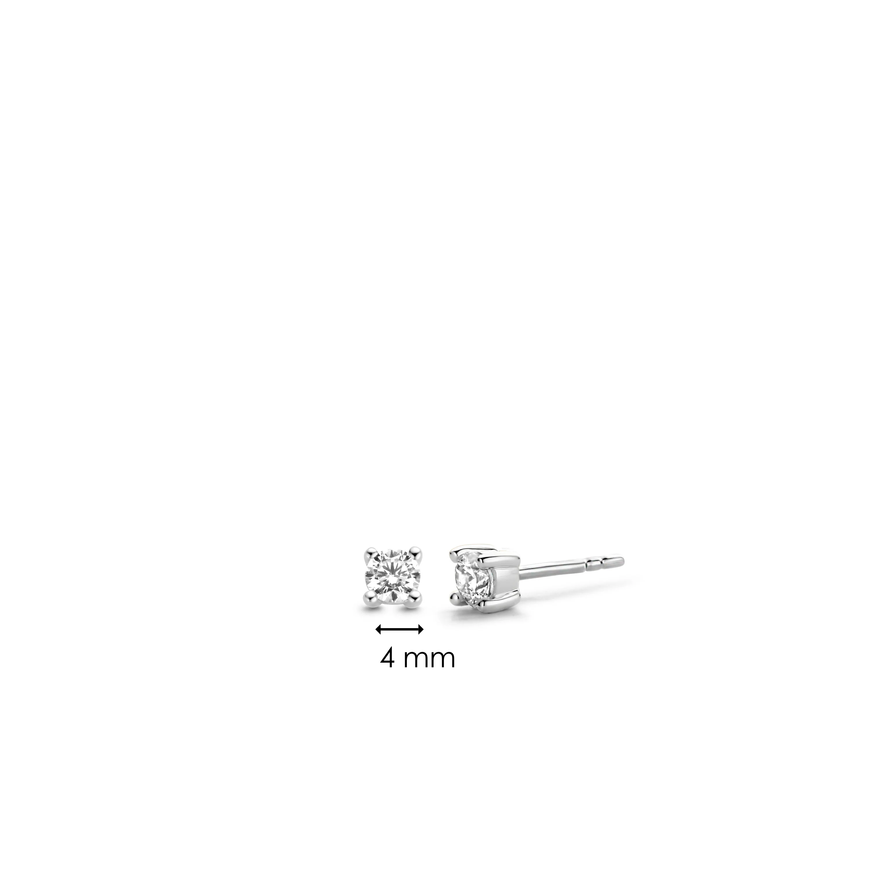 Classic Zirkonia Oorbellen 4mm - Image 4