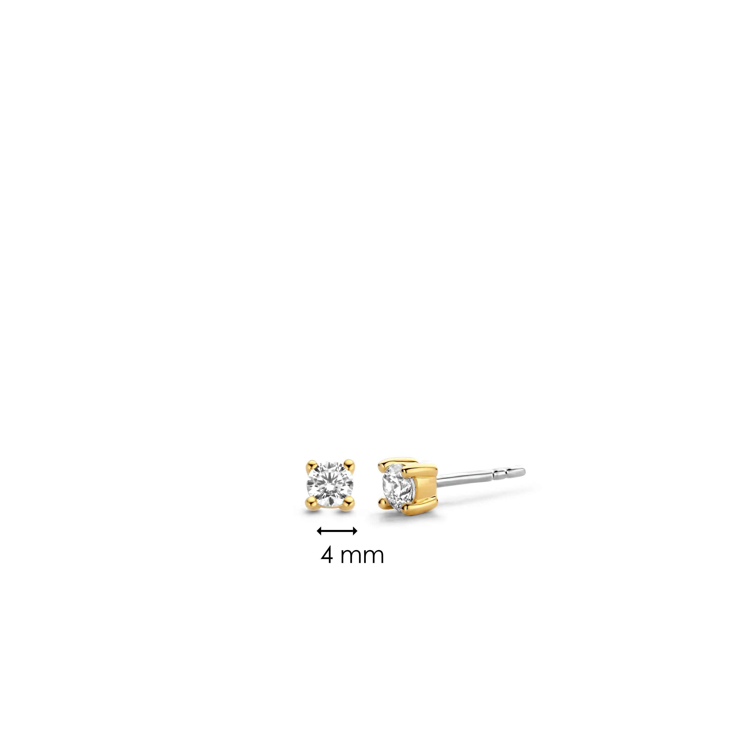 Classic Zirkonia Oorbellen 4mm - Image 4