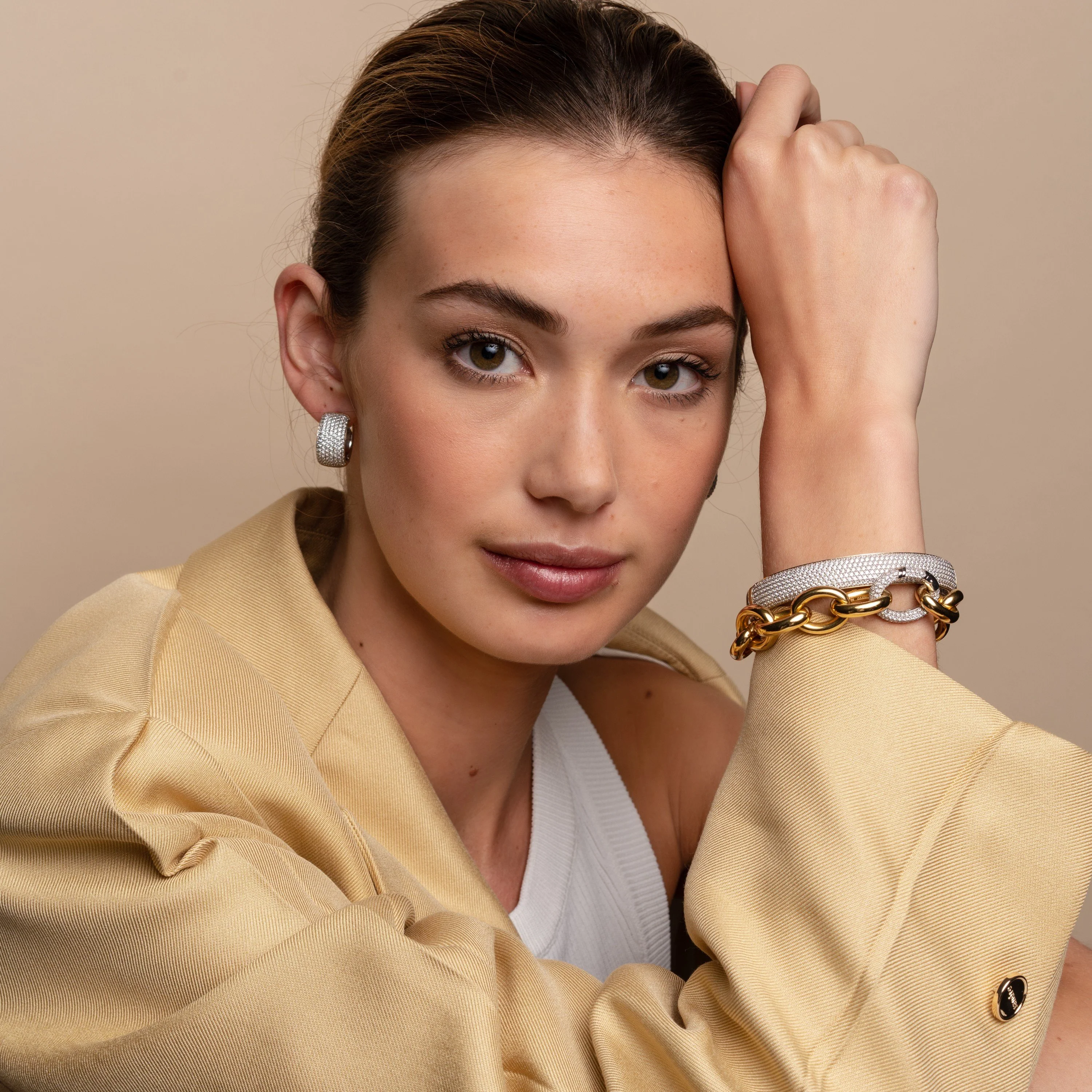 Chunky Zirkonia Hoops - Image 4