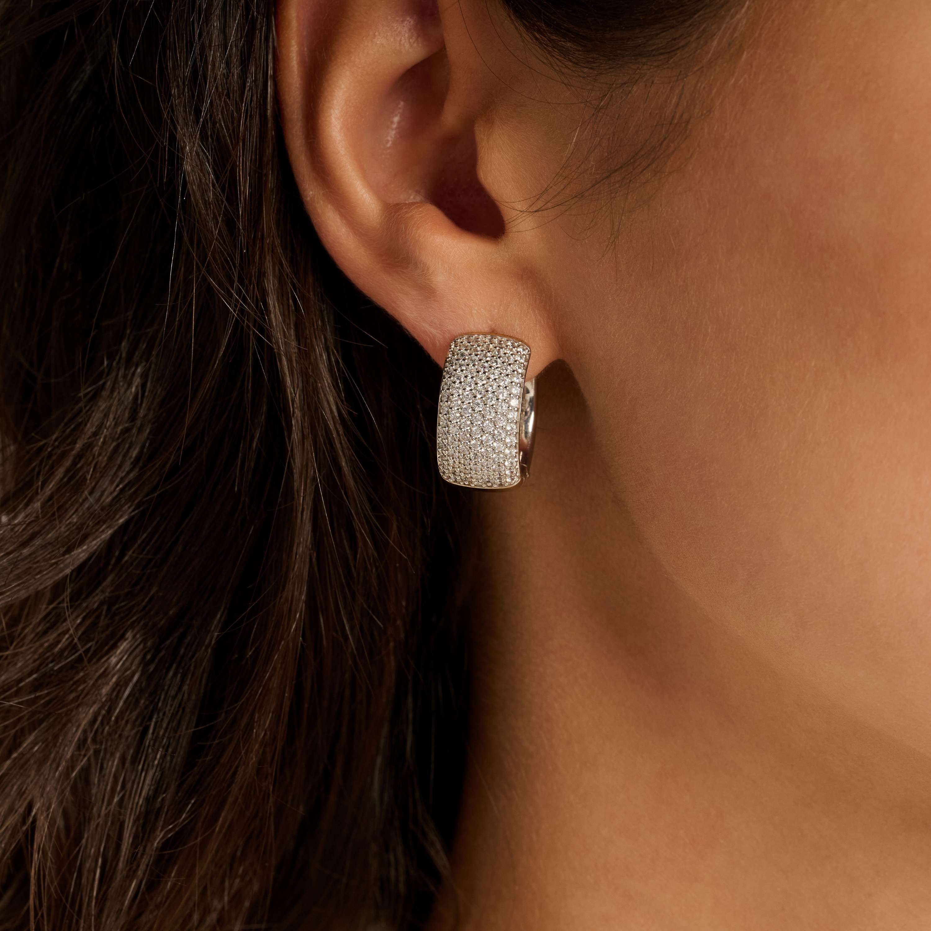 Chunky Zirkonia Hoops - Image 8
