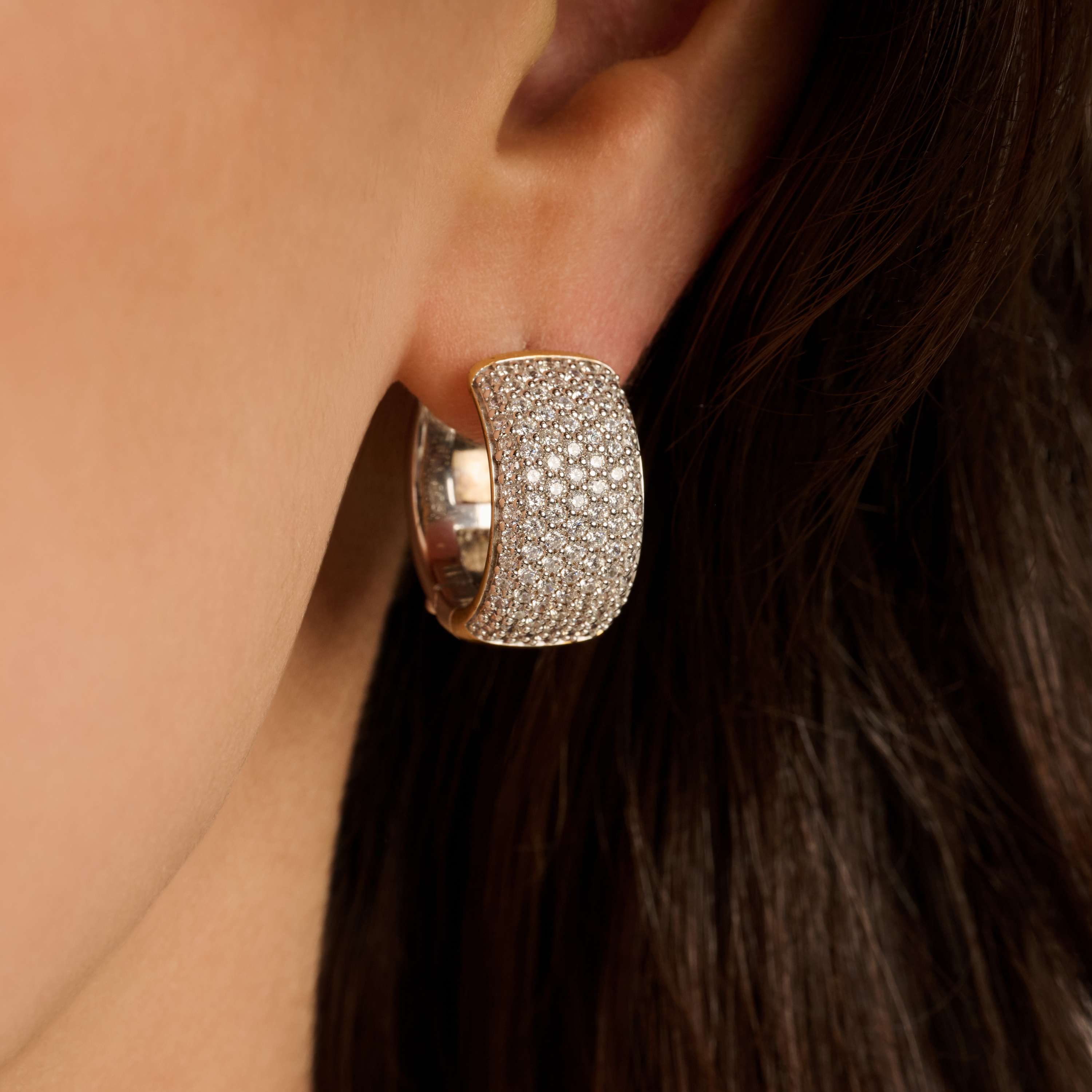 Chunky Zirkonia Hoops - Image 9