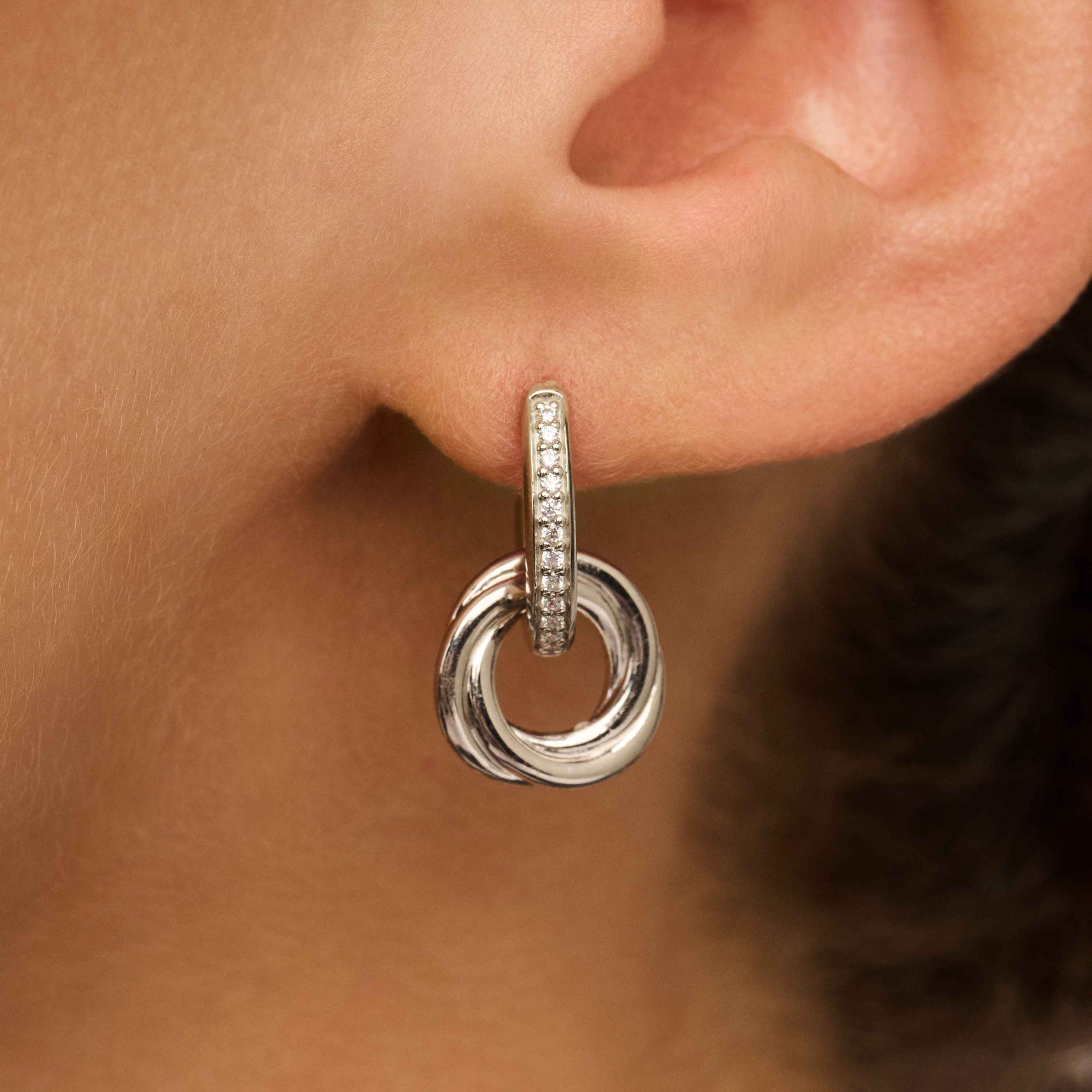 Zirkonia Crossover Cirkel Hoops - Image 9