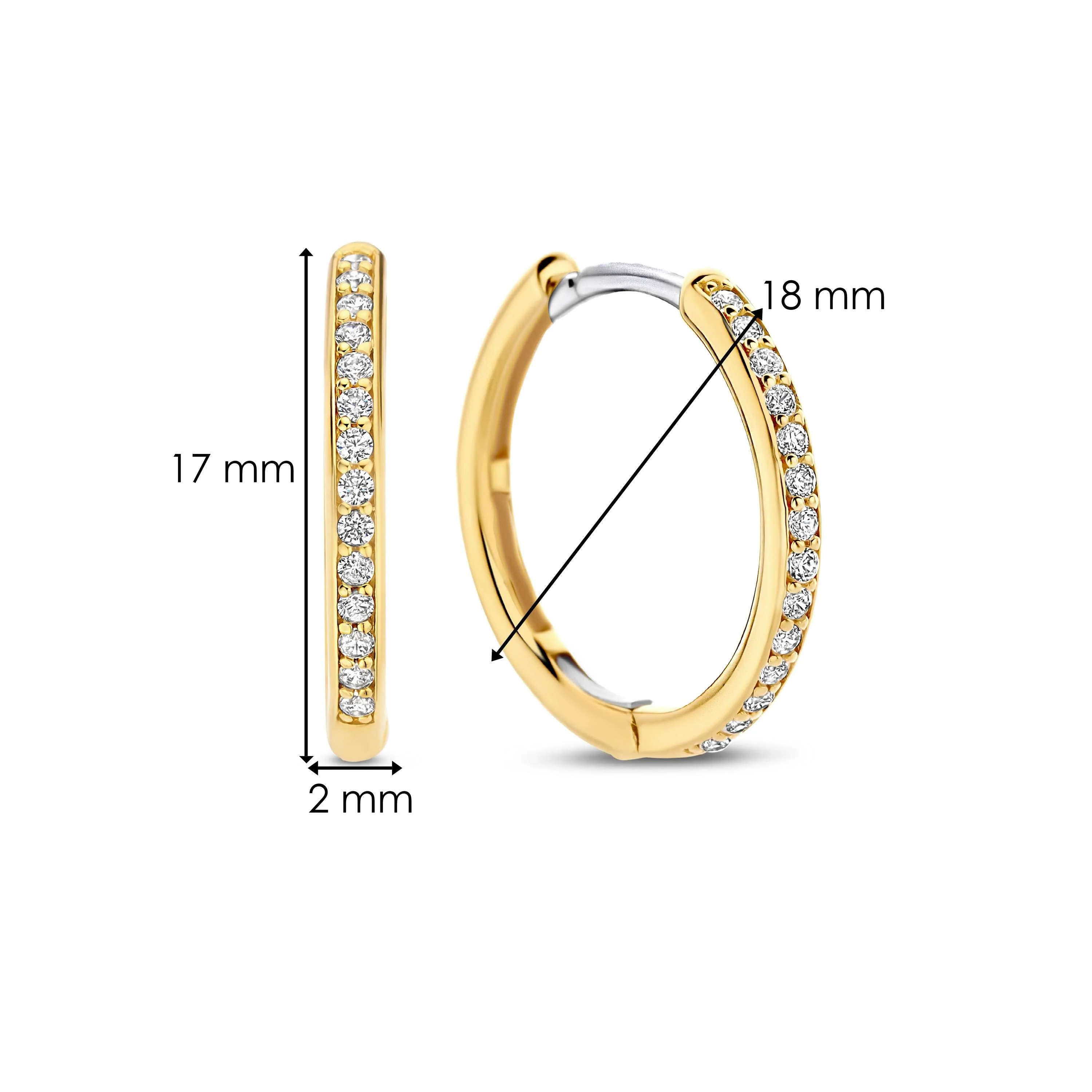 Tennis Medium Hoops 18mm - Image 6
