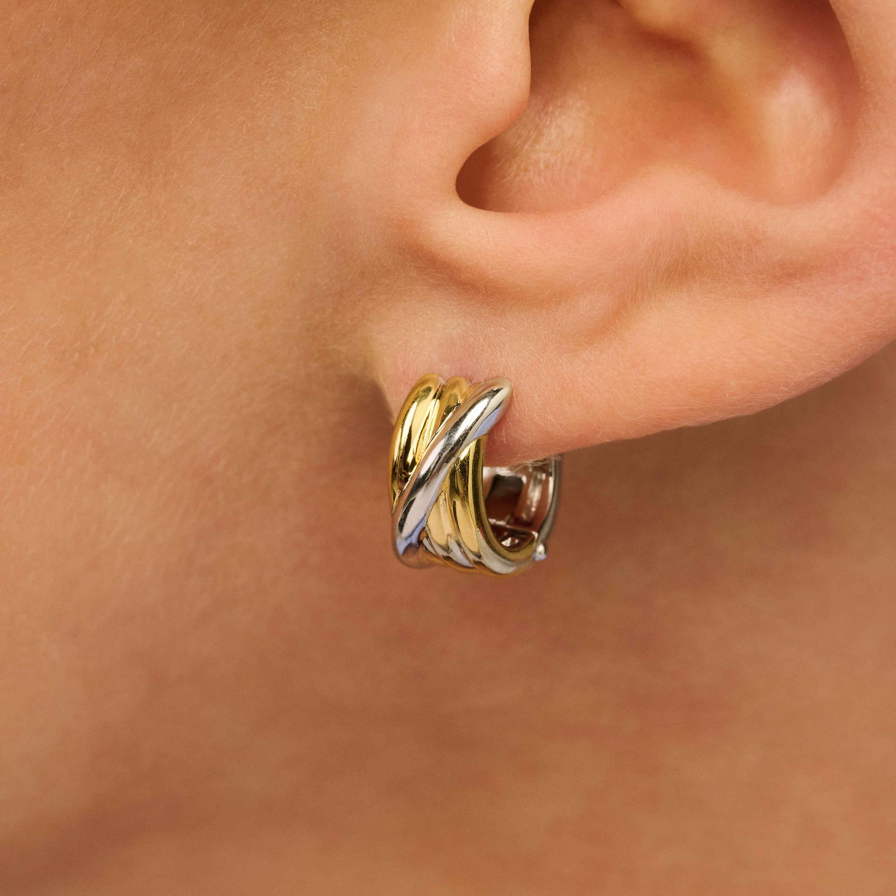 Bicolor Crossover Hoops - Image 6