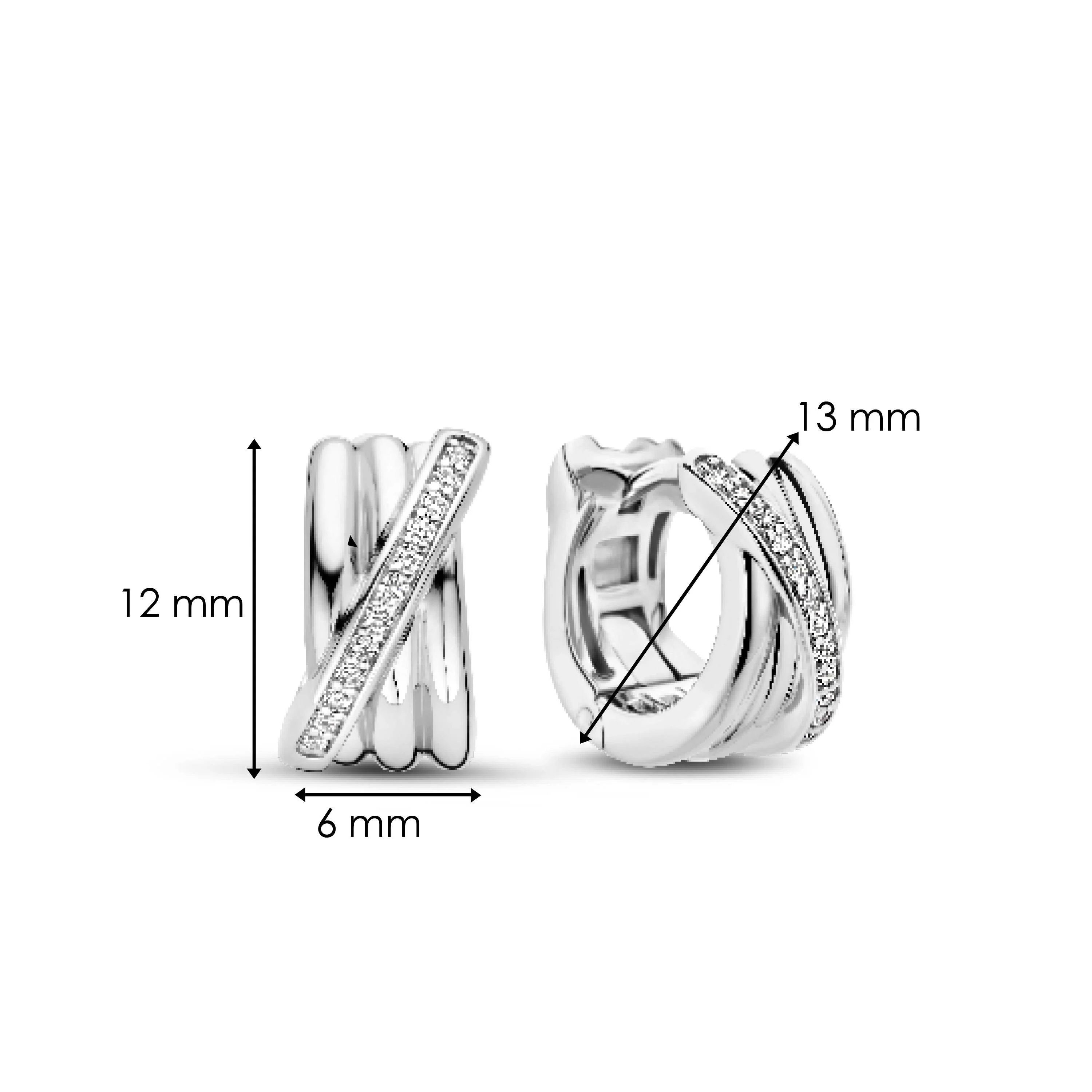 Zirkonia Crossover Hoops - Image 4