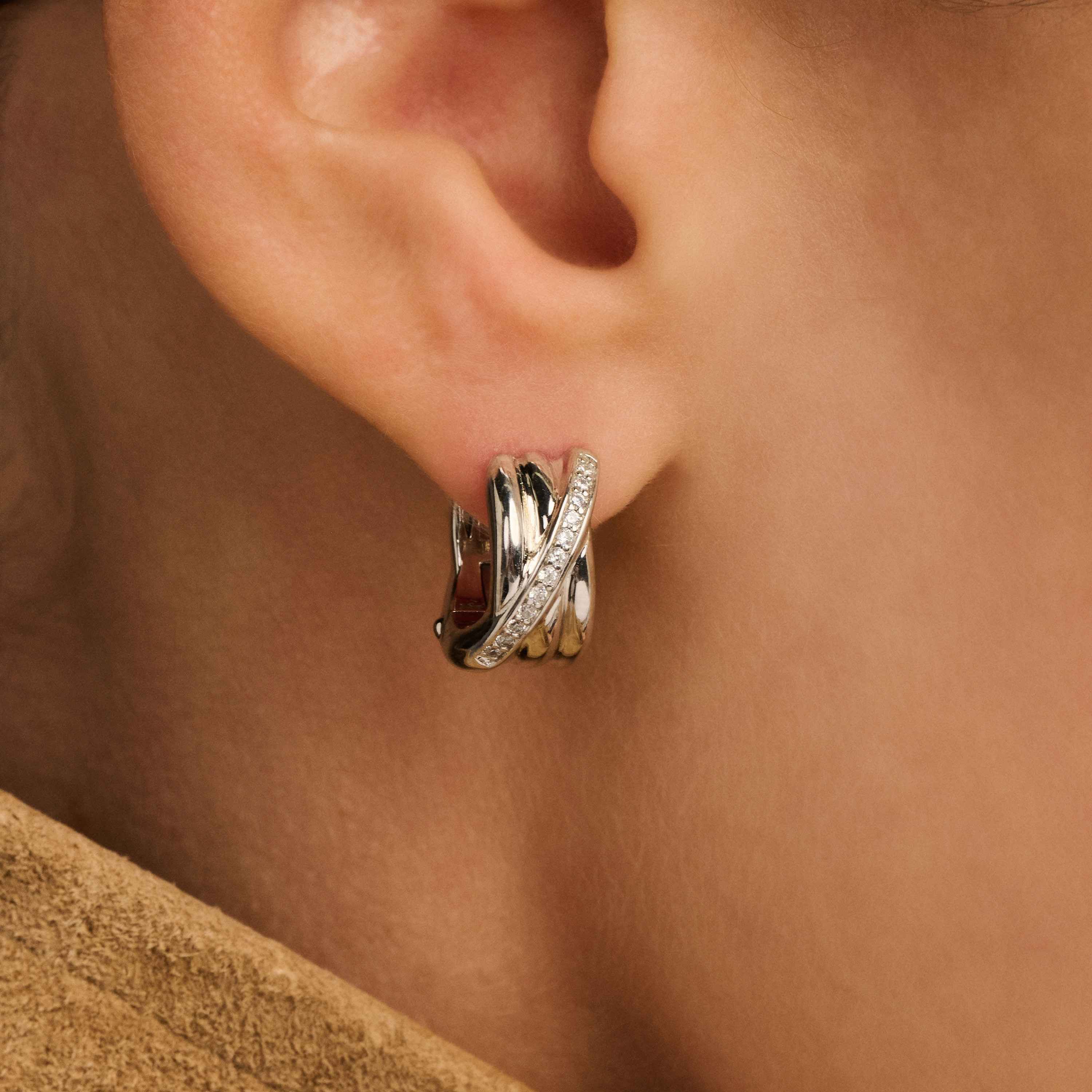 Zirkonia Crossover Hoops - Image 5