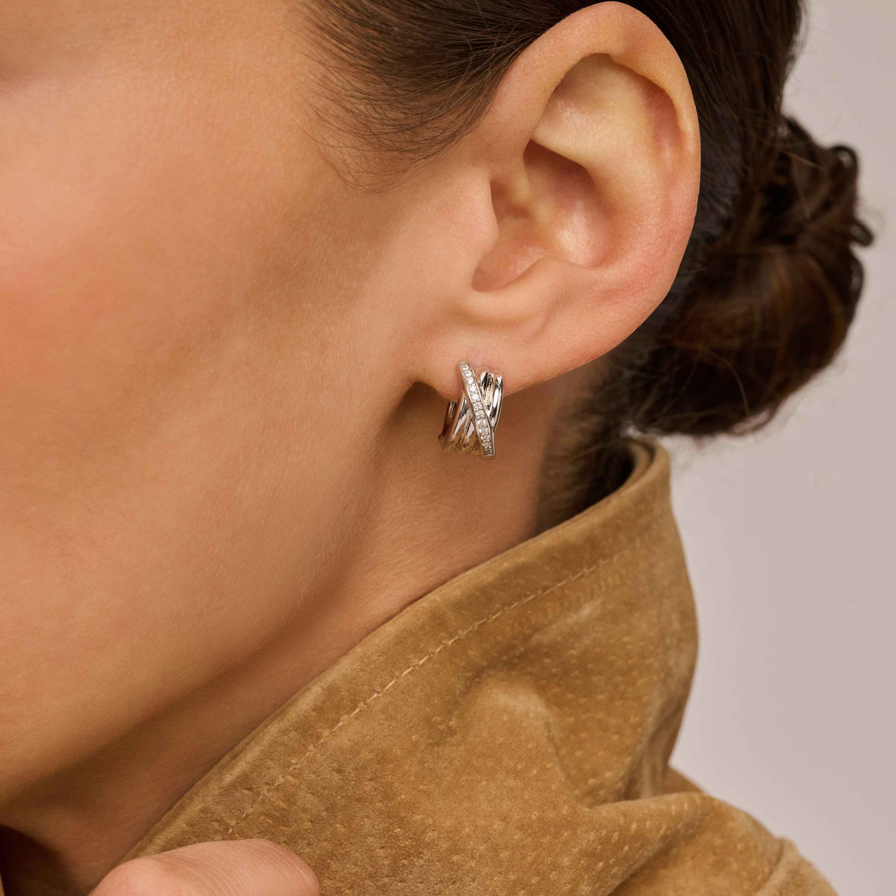 Zirkonia Crossover Hoops - Image 6