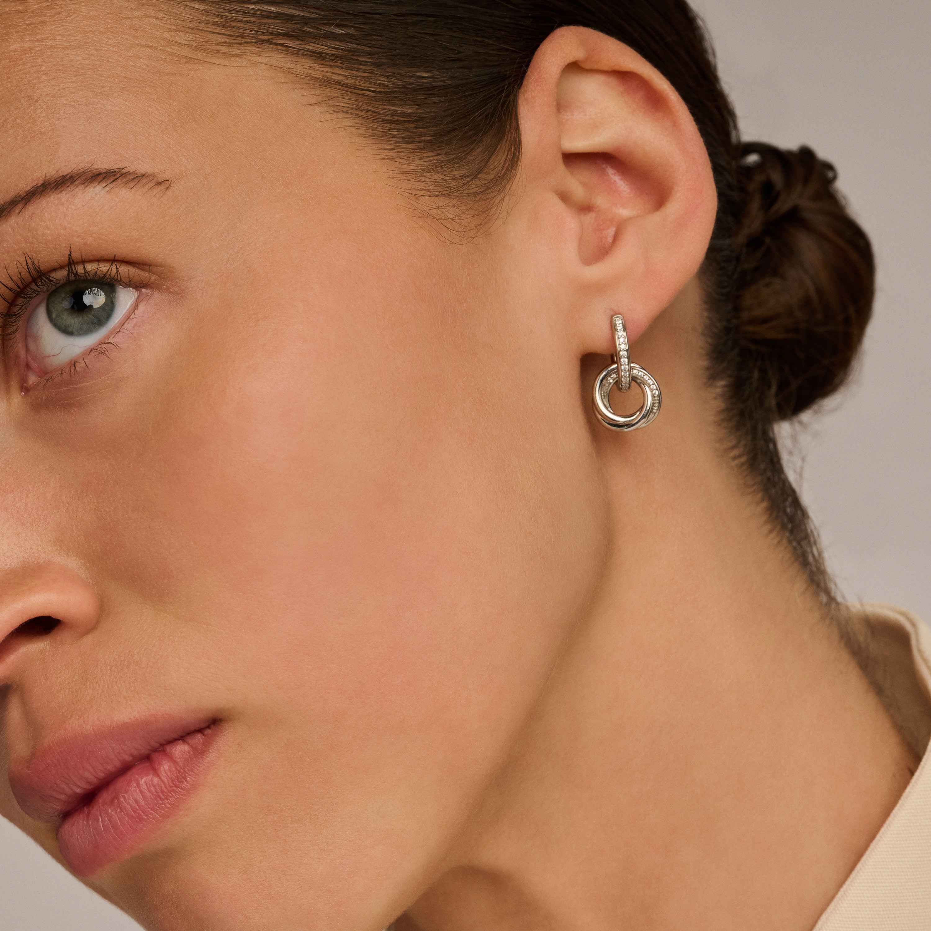 Zirkonia Crossover Cirkel Hoops - Image 7