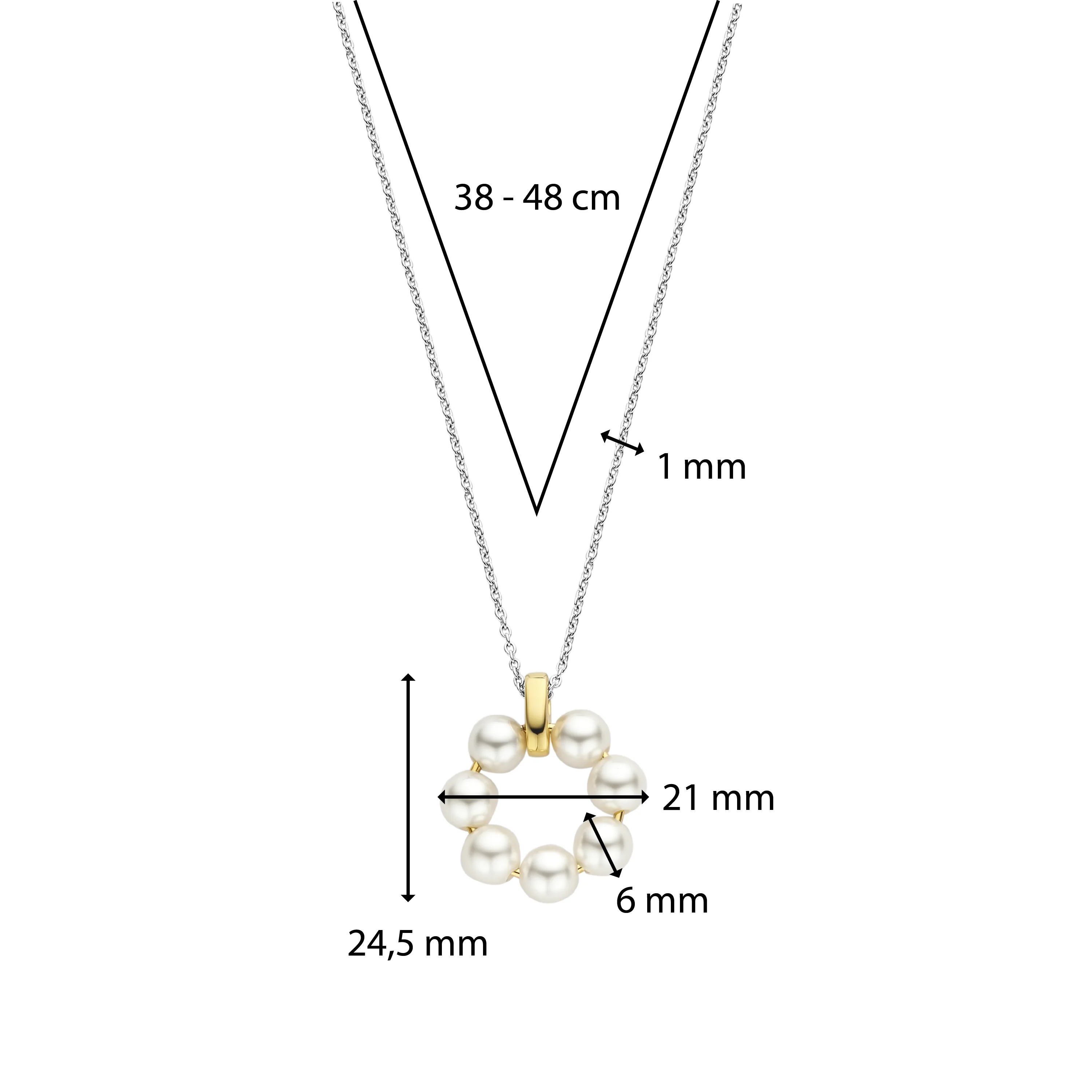TI SENTO Ketting 34036YP - Image 7