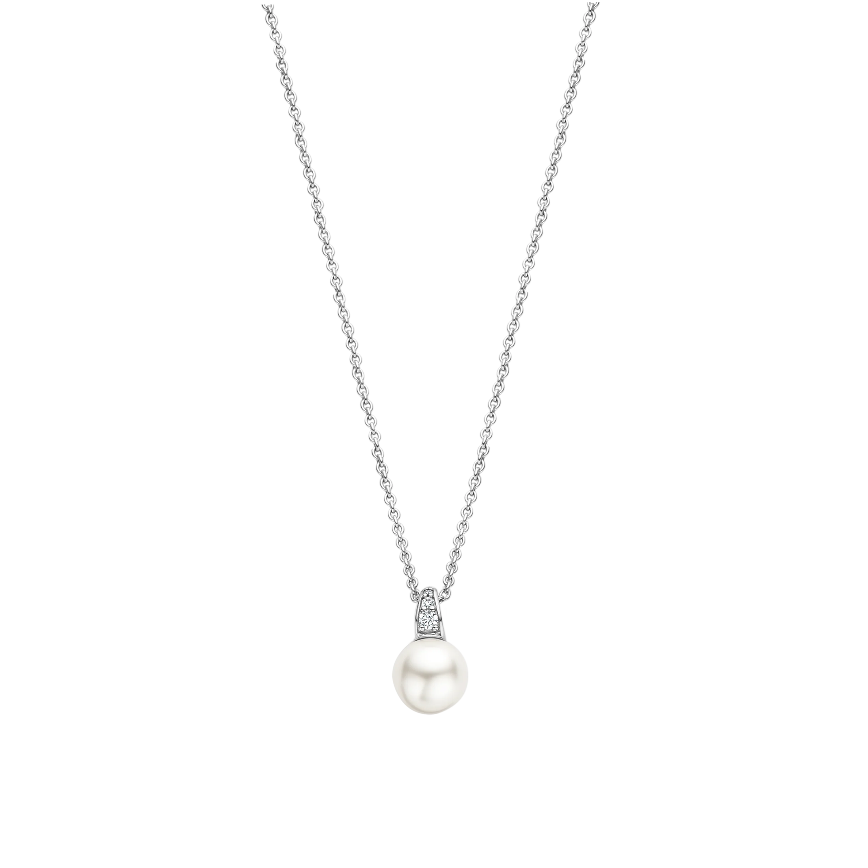 Ketting met parel en zirkonia